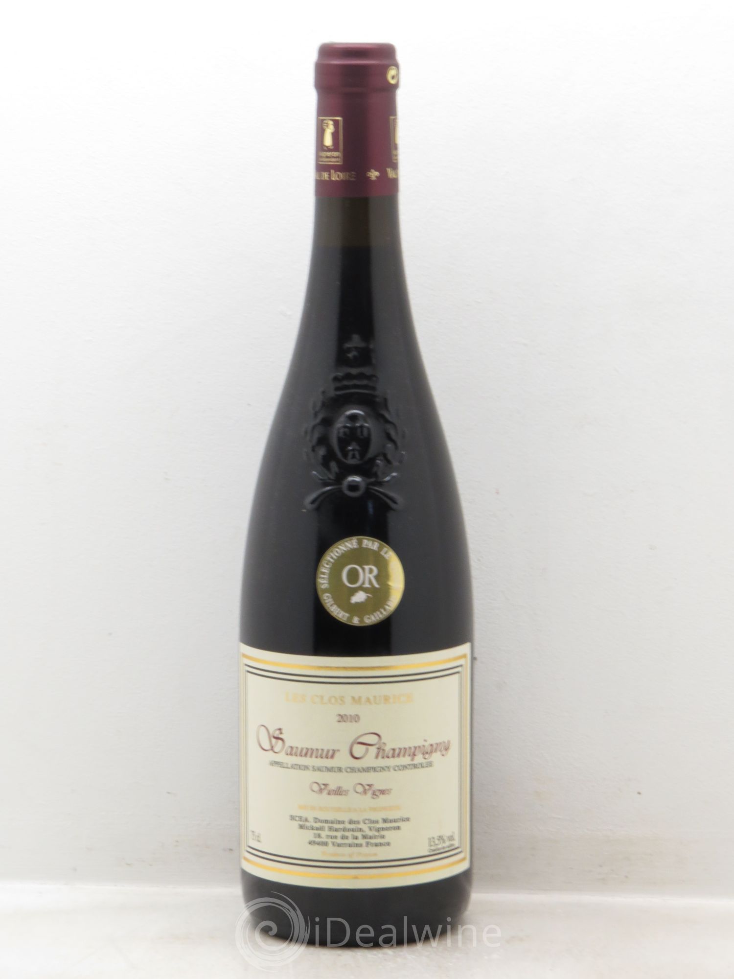 Saumur-Champigny Domaine des Clos Maurice "Vieilles Vignes" (sans prix de réserve - no reserve) 2010 - Posten von 1 Flasche - 0