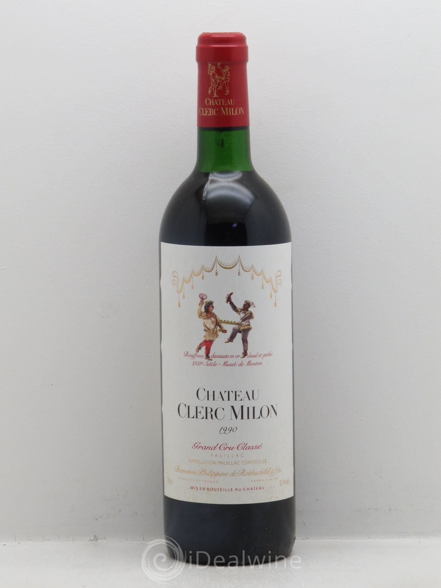Château Clerc Milon 5ème Grand Cru Classé 1990 - Lot de 12 bouteilles - 0
