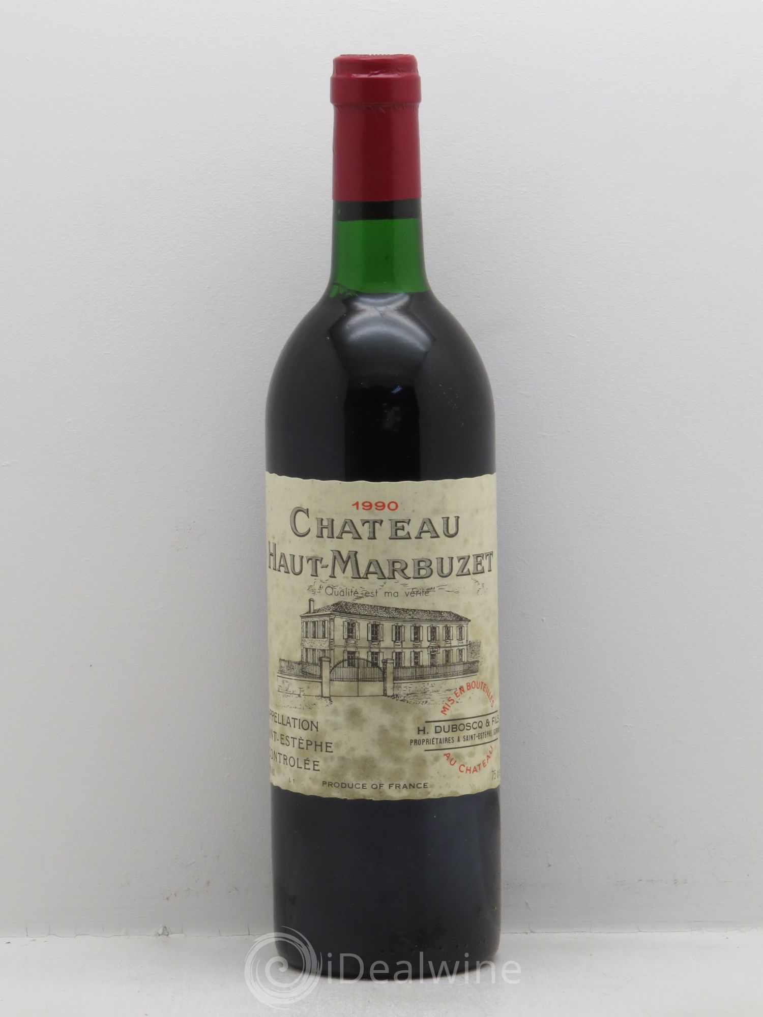 Château Haut Marbuzet 1990 - Lot de 12 bouteilles - 0