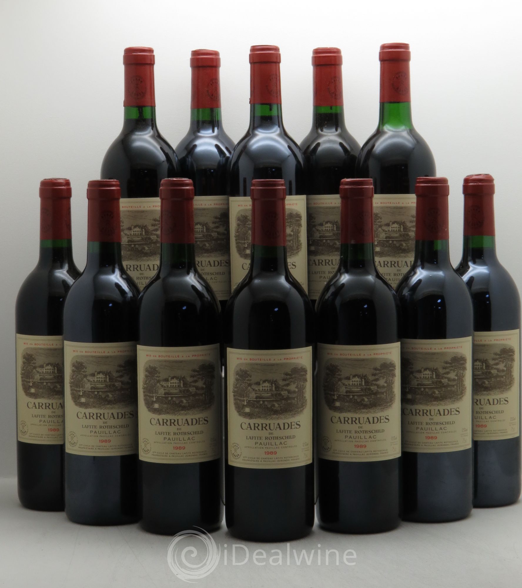 Carruades de Lafite Rothschild Second Vin 1989 - Lot de 12 bouteilles - 0