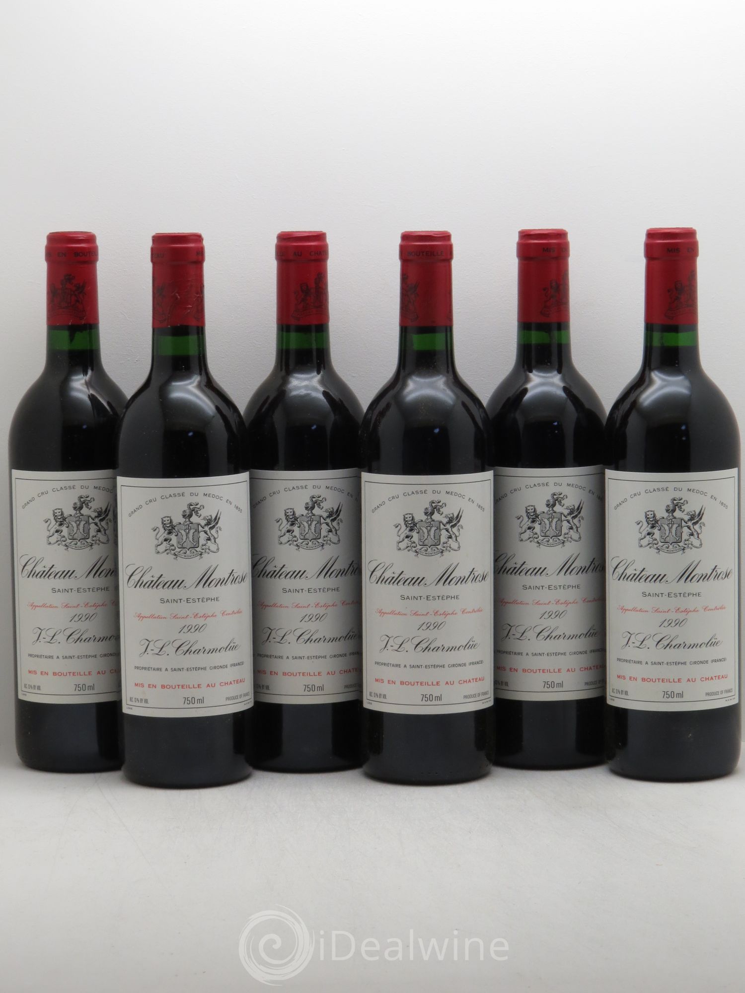 Château Montrose 2ème Grand Cru Classé 1990 - Lot de 6 bouteilles - 0