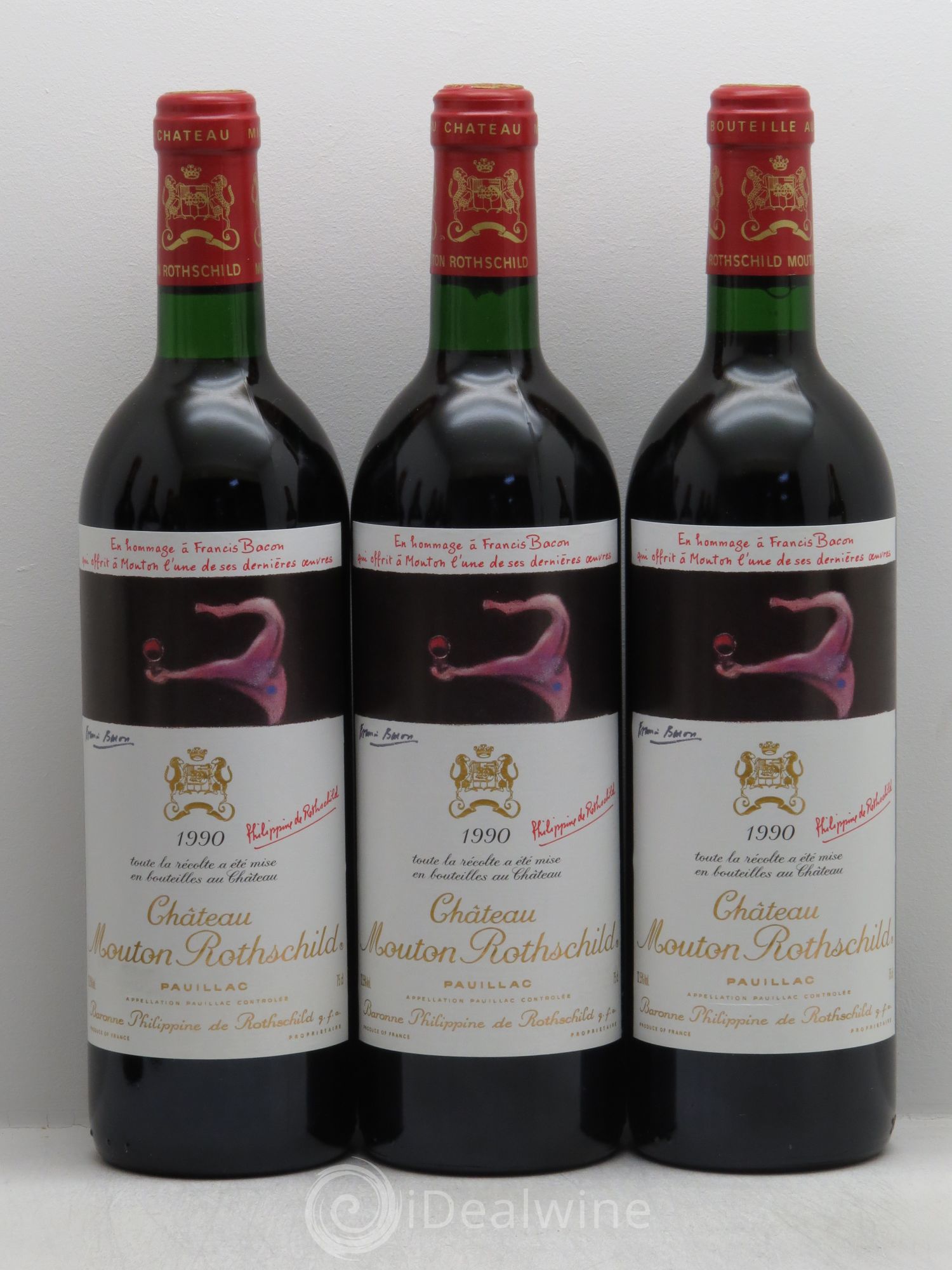 Château Mouton Rothschild 1er Grand Cru Classé 1990 - Lot de 12 bouteilles - 2