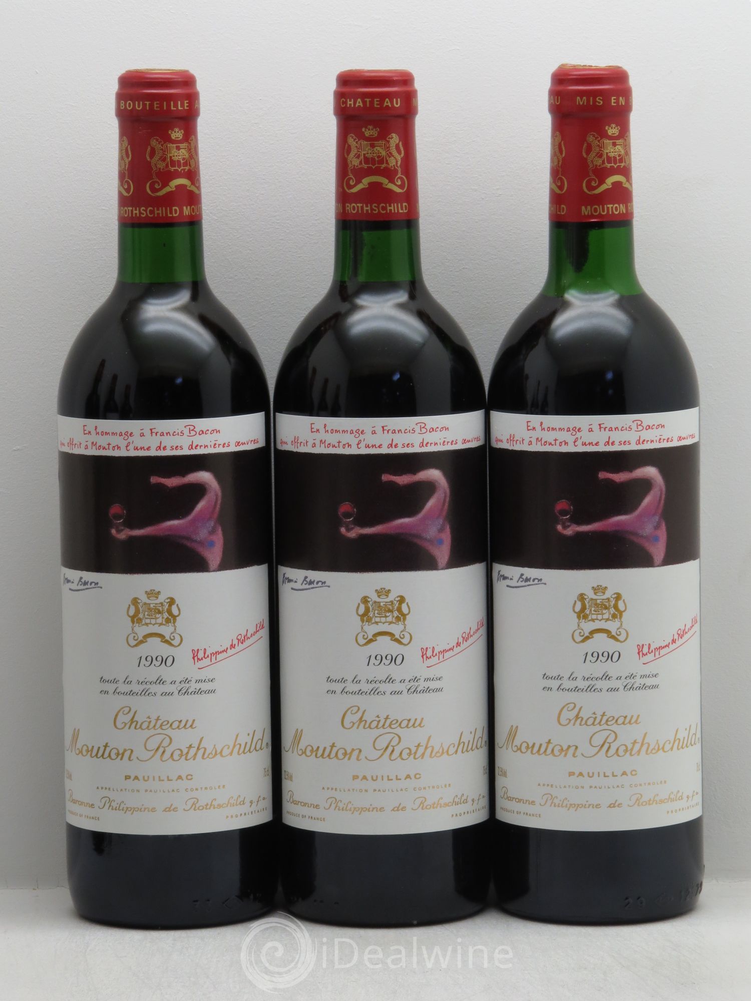 Château Mouton Rothschild 1er Grand Cru Classé 1990 - Lot de 12 bouteilles - 3