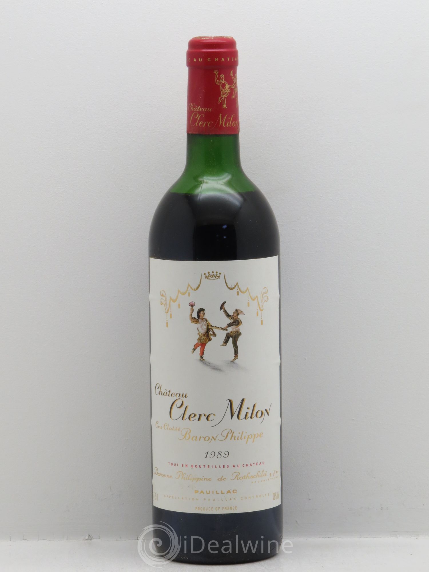 Château Clerc Milon 5ème Grand Cru Classé 1989 - Lot de 12 bouteilles - 0