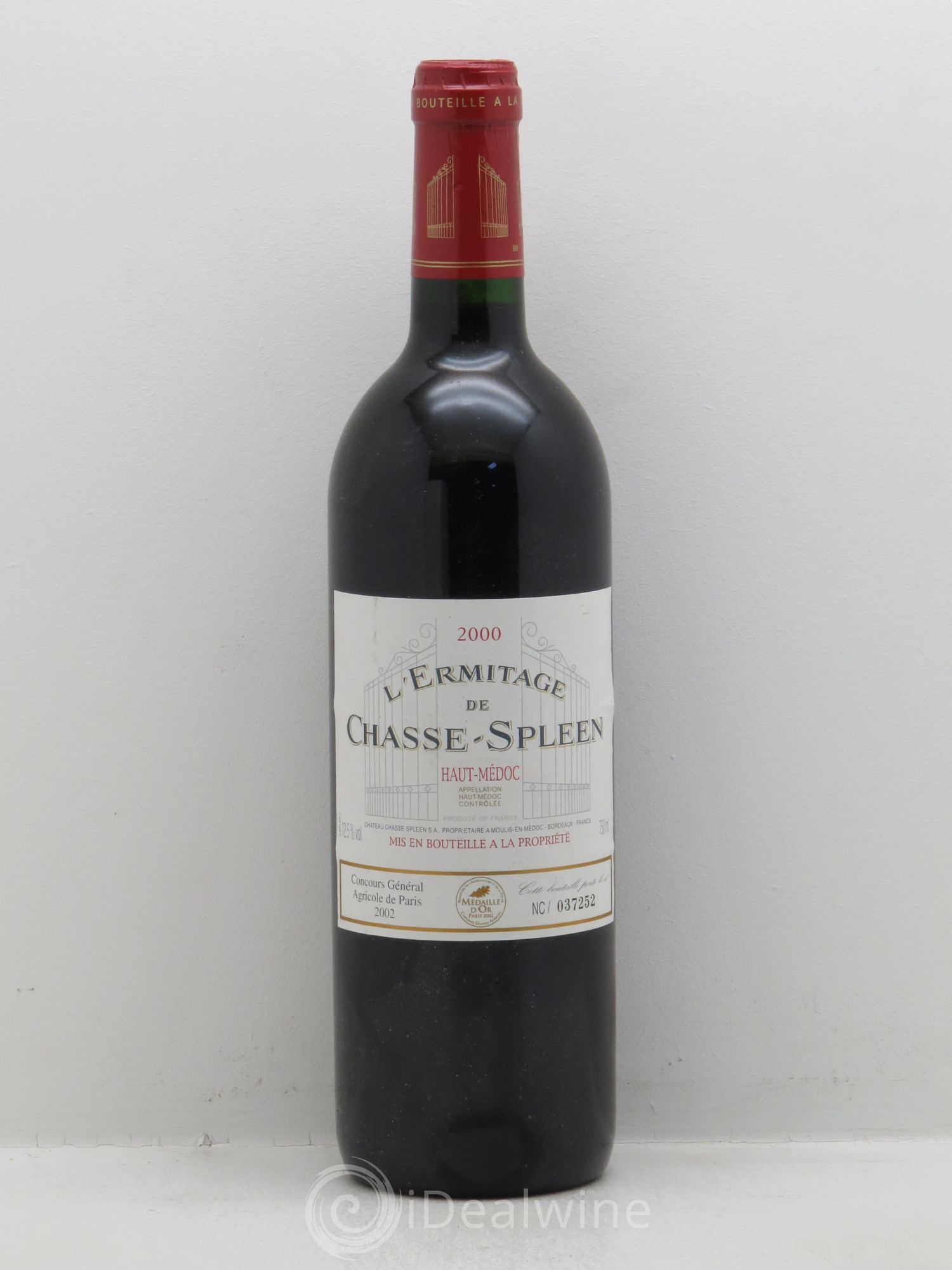 Héritage (Ermitage) de Chasse Spleen 2000 - Lot de 1 bouteille - 0