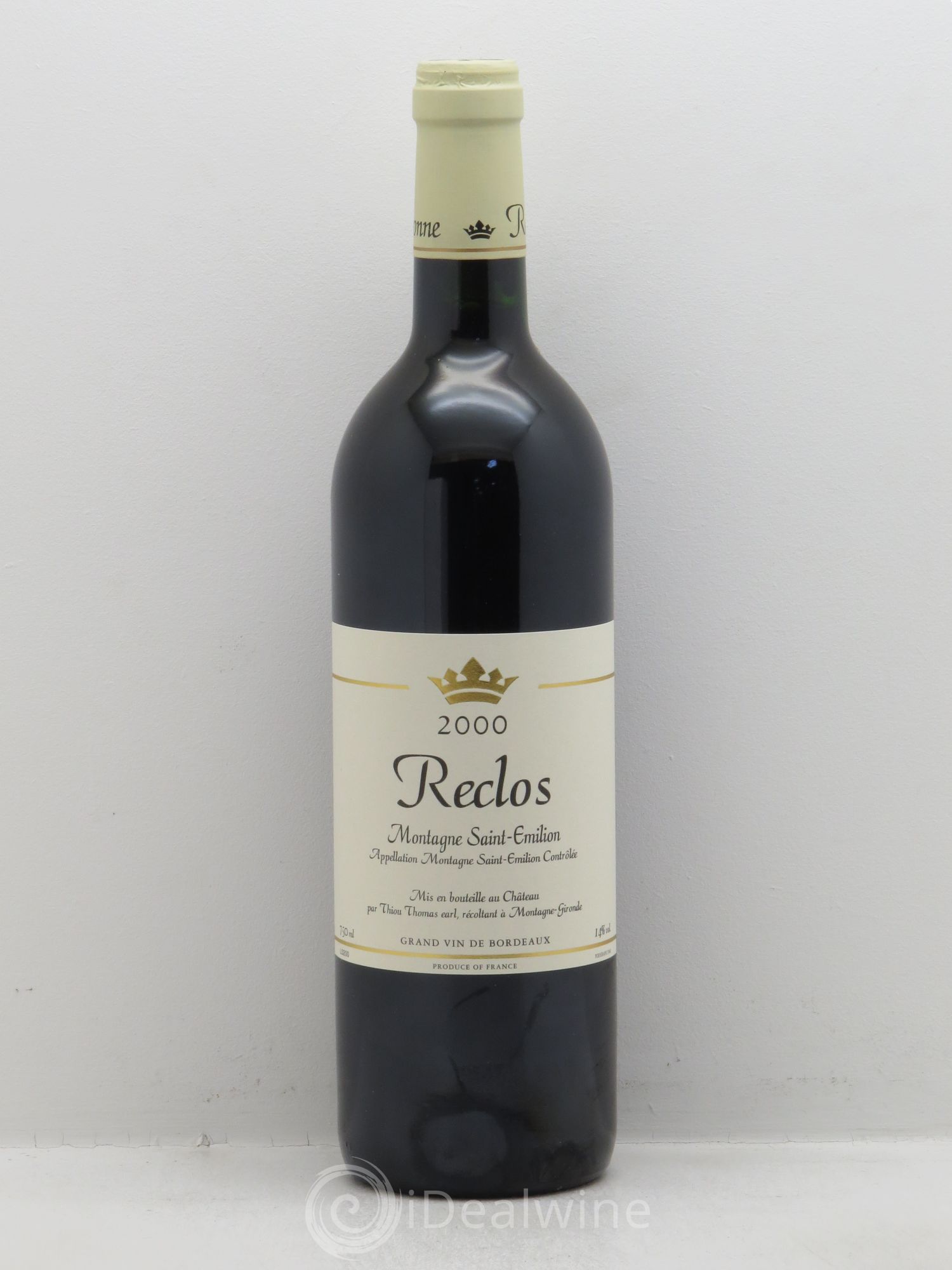Bordeaux Montagne Saint Emilion Château Reclos 2000 - Posten von 6 Flaschen - 0