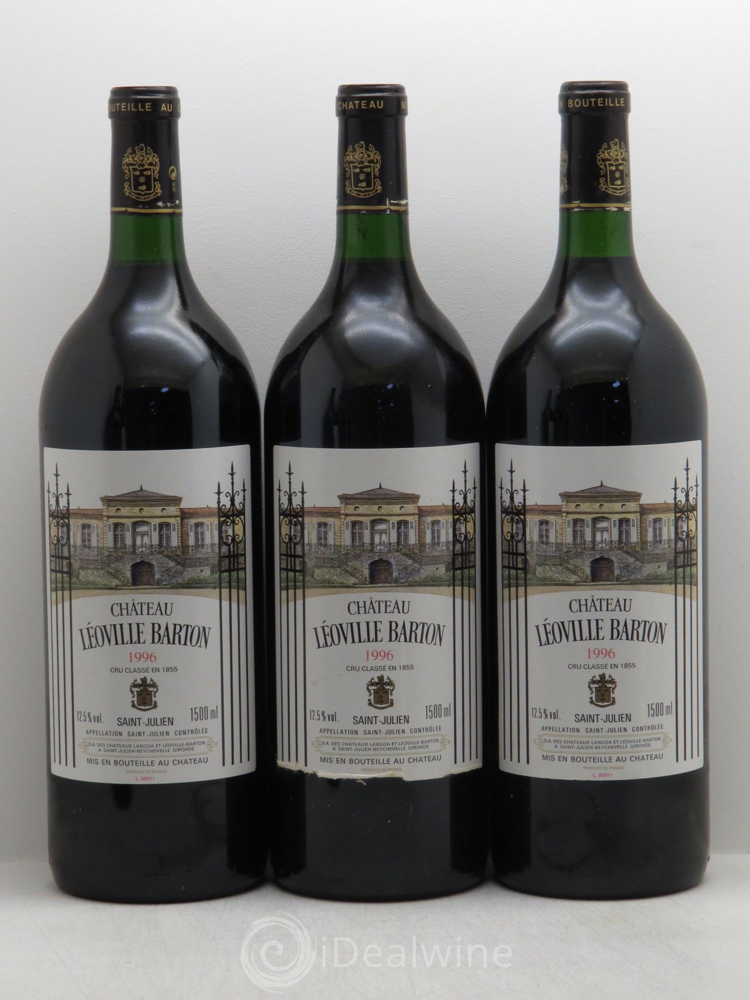 Château Léoville Barton 2ème Grand Cru Classé 1996 - Lot de 6 magnums - 1