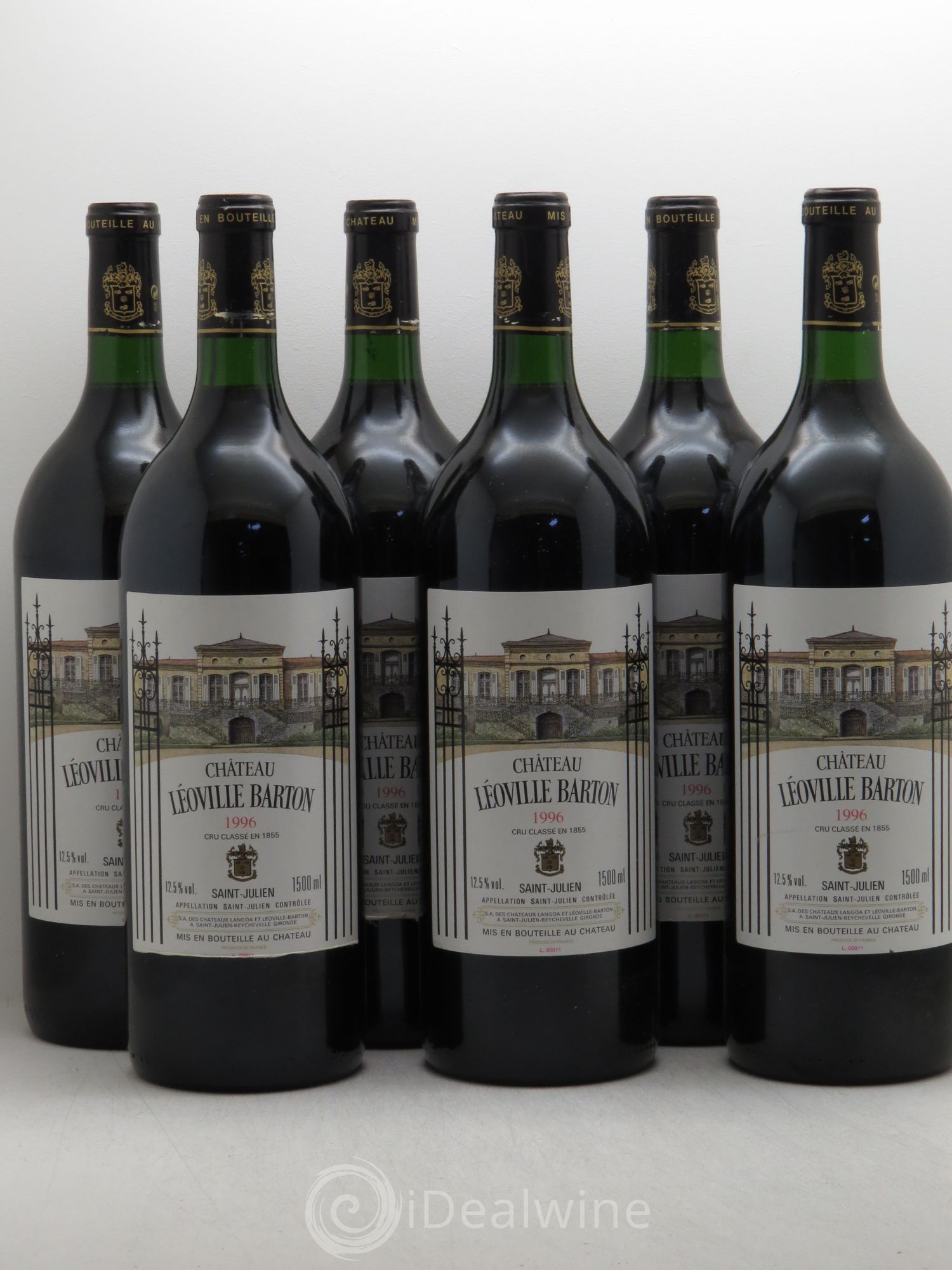 Château Léoville Barton 2ème Grand Cru Classé 1996 - Lot de 6 magnums - 0