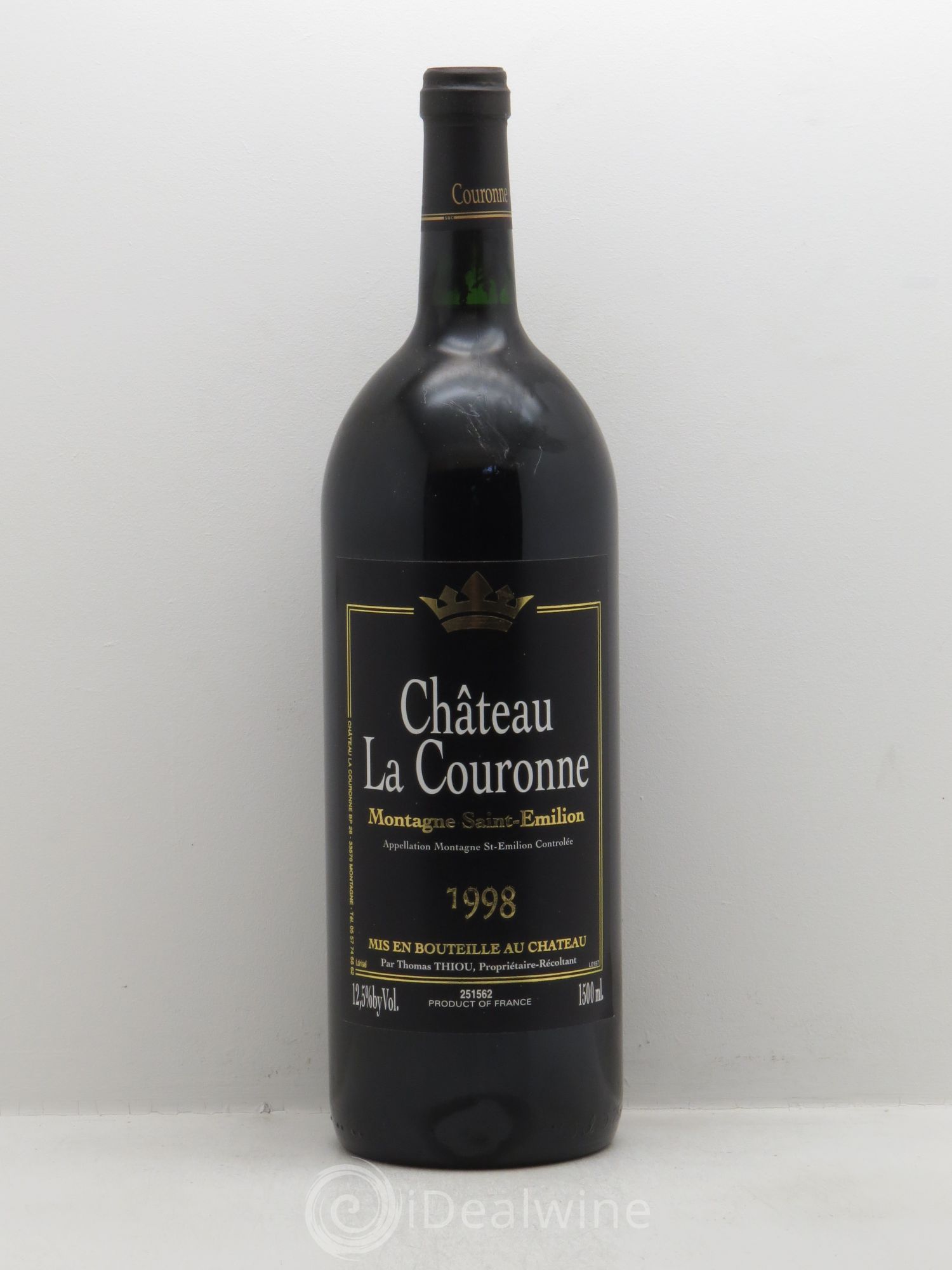 Château la Couronne 1998 - Lot de 6 magnums - 0