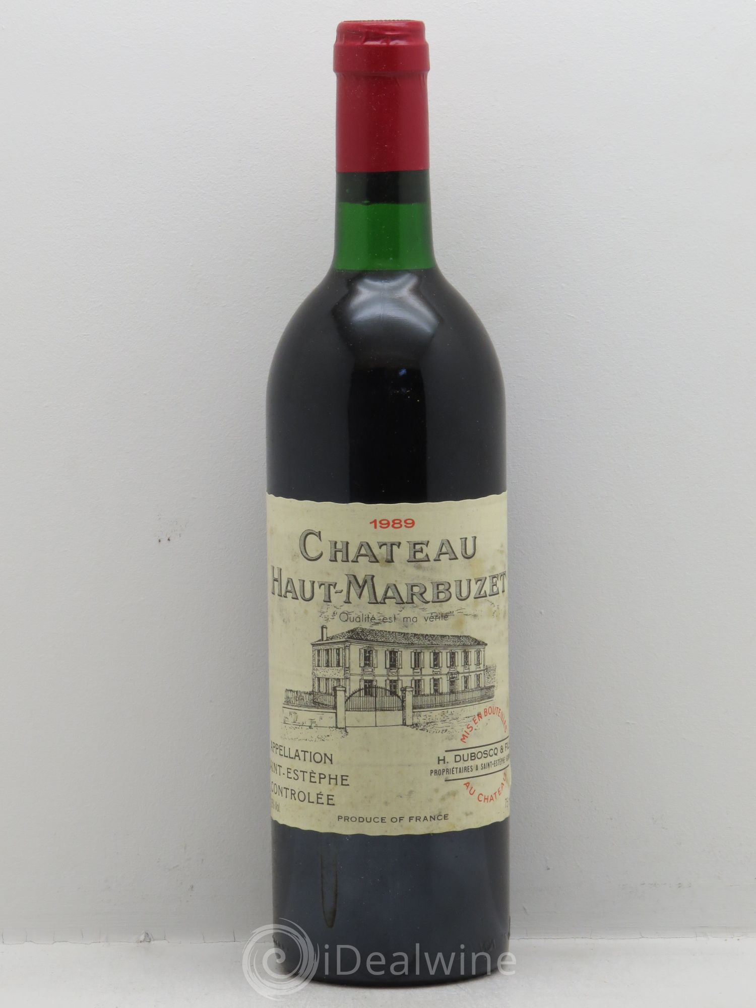 Château Haut Marbuzet 1989 - Lot de 12 bouteilles - 0