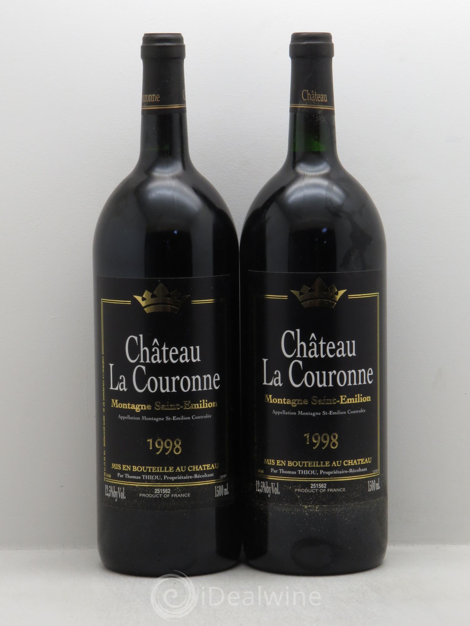 Château la Couronne 1998 - Lot de 2 magnums - 0