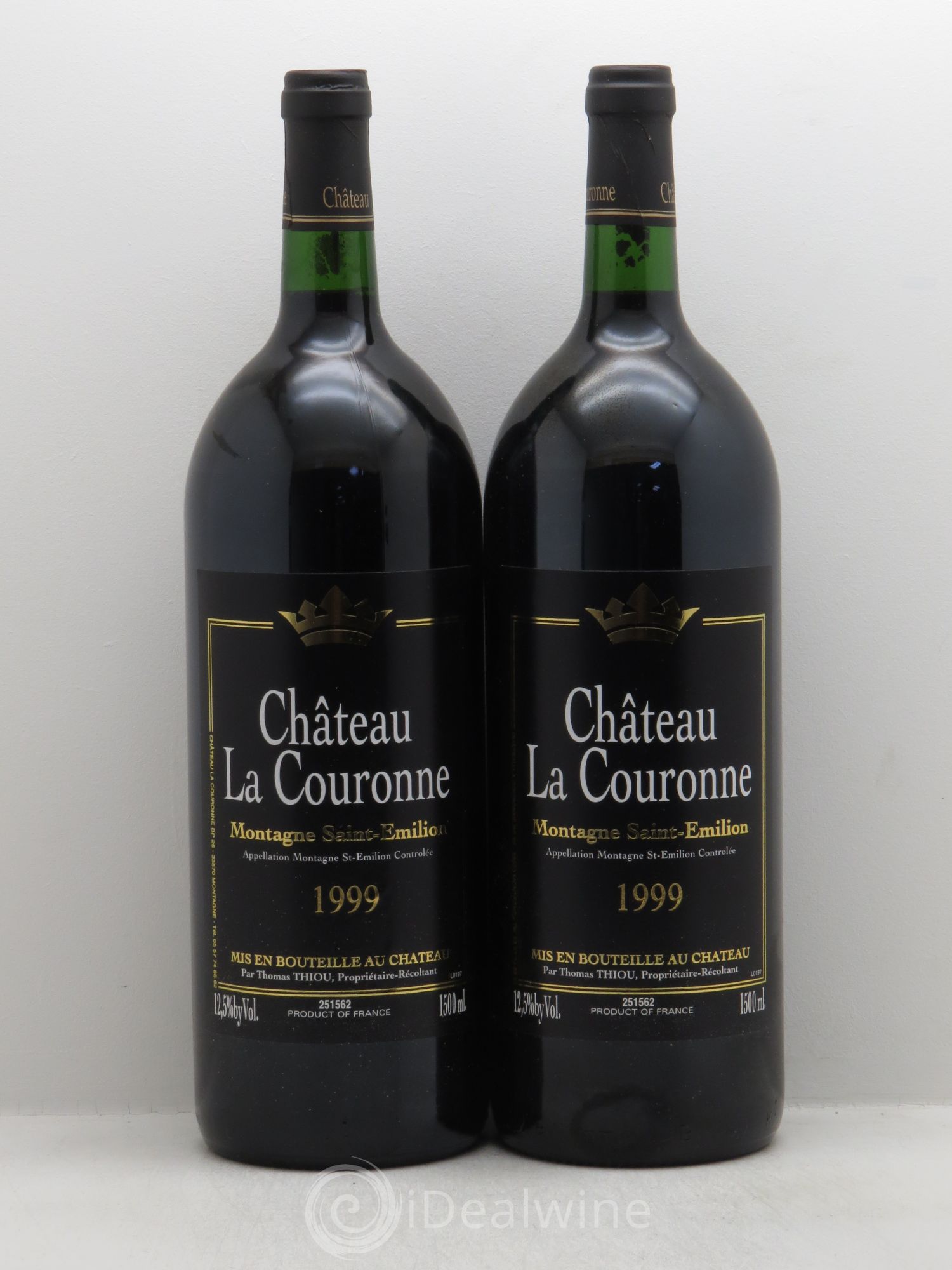 Château la Couronne 1999 - Lot de 2 magnums - 0
