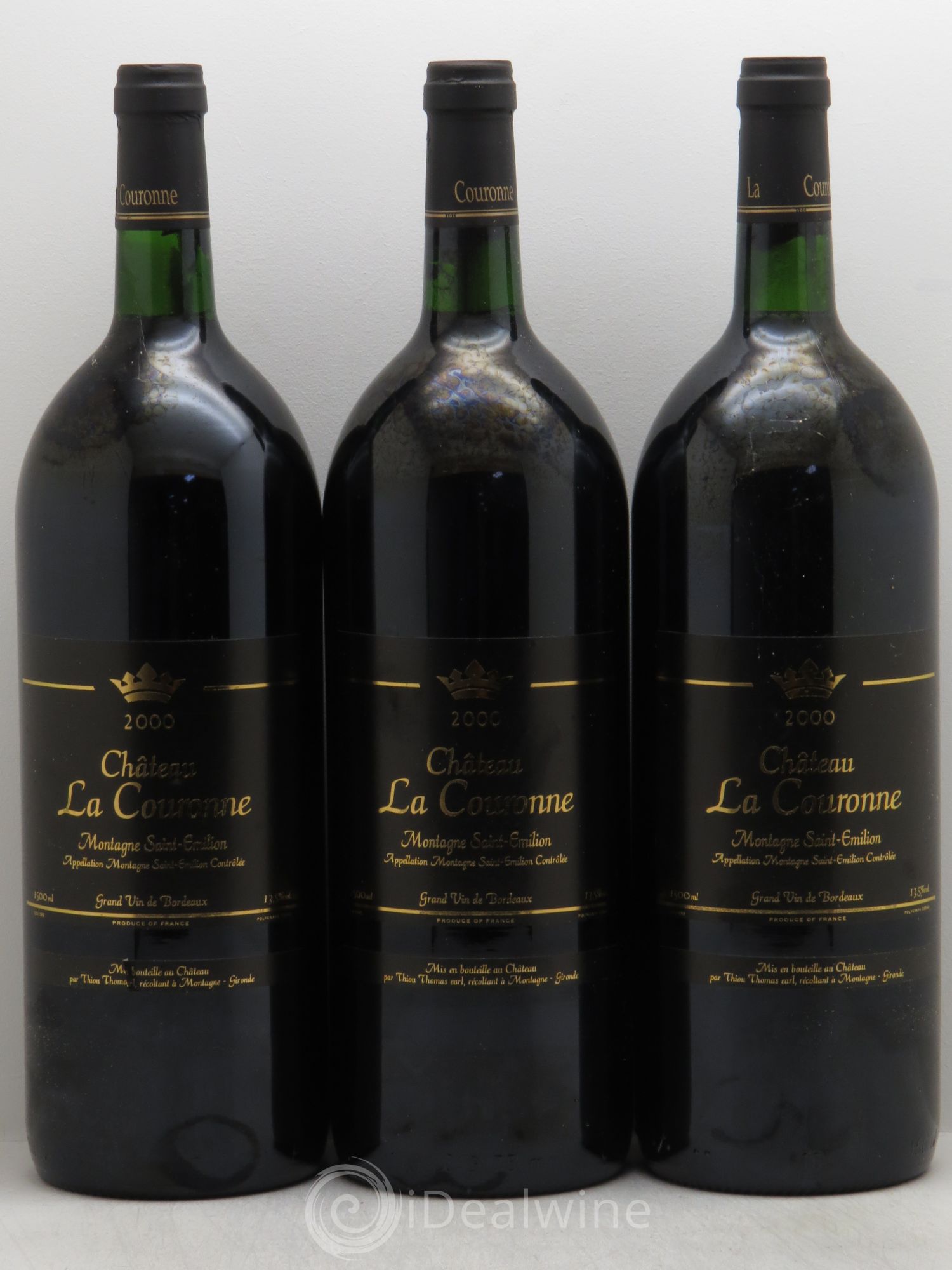 Château la Couronne 2000 - Lot de 3 magnums - 0