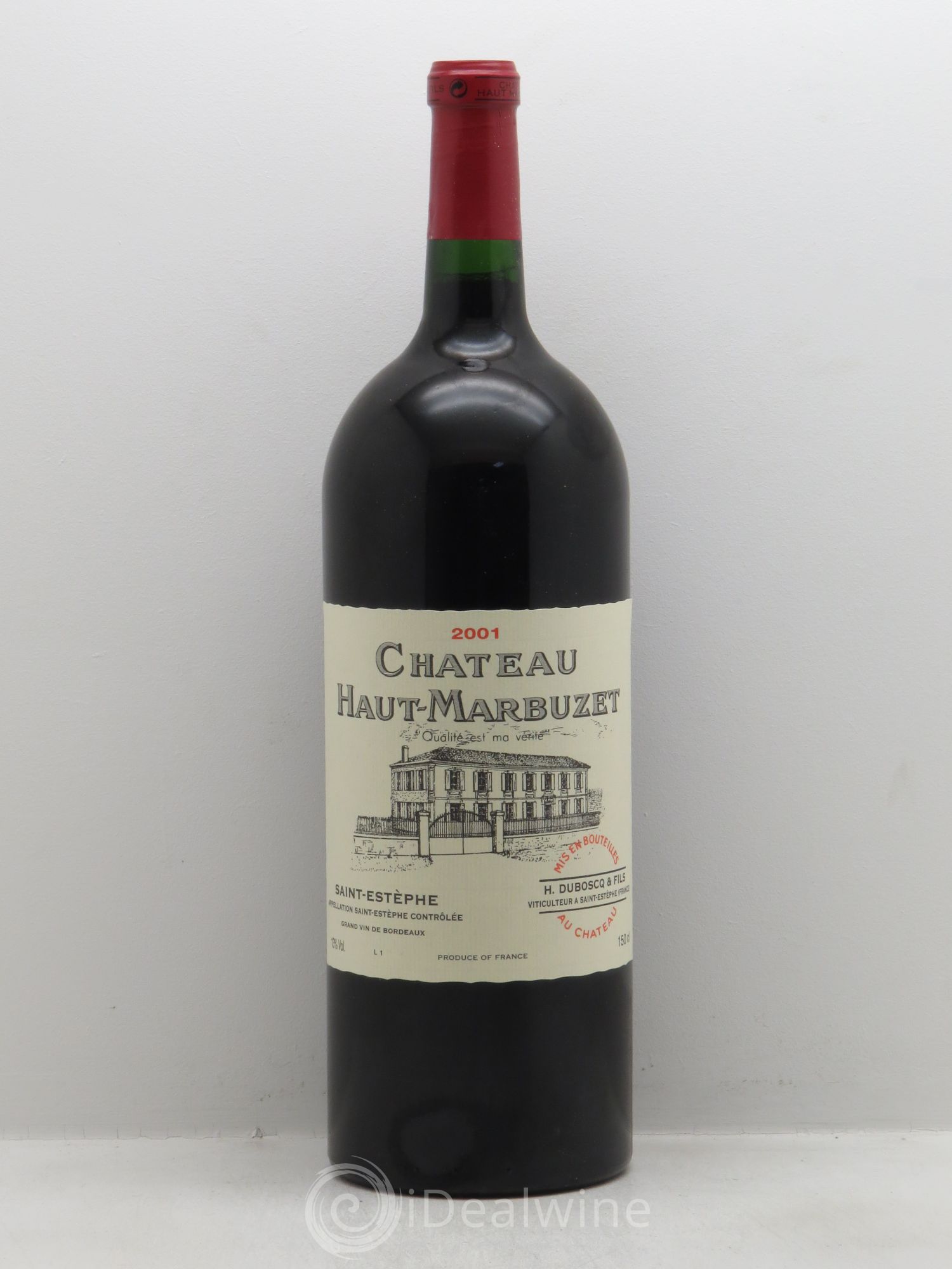 Château Haut Marbuzet 2001 - Lot de 6 magnums - 0