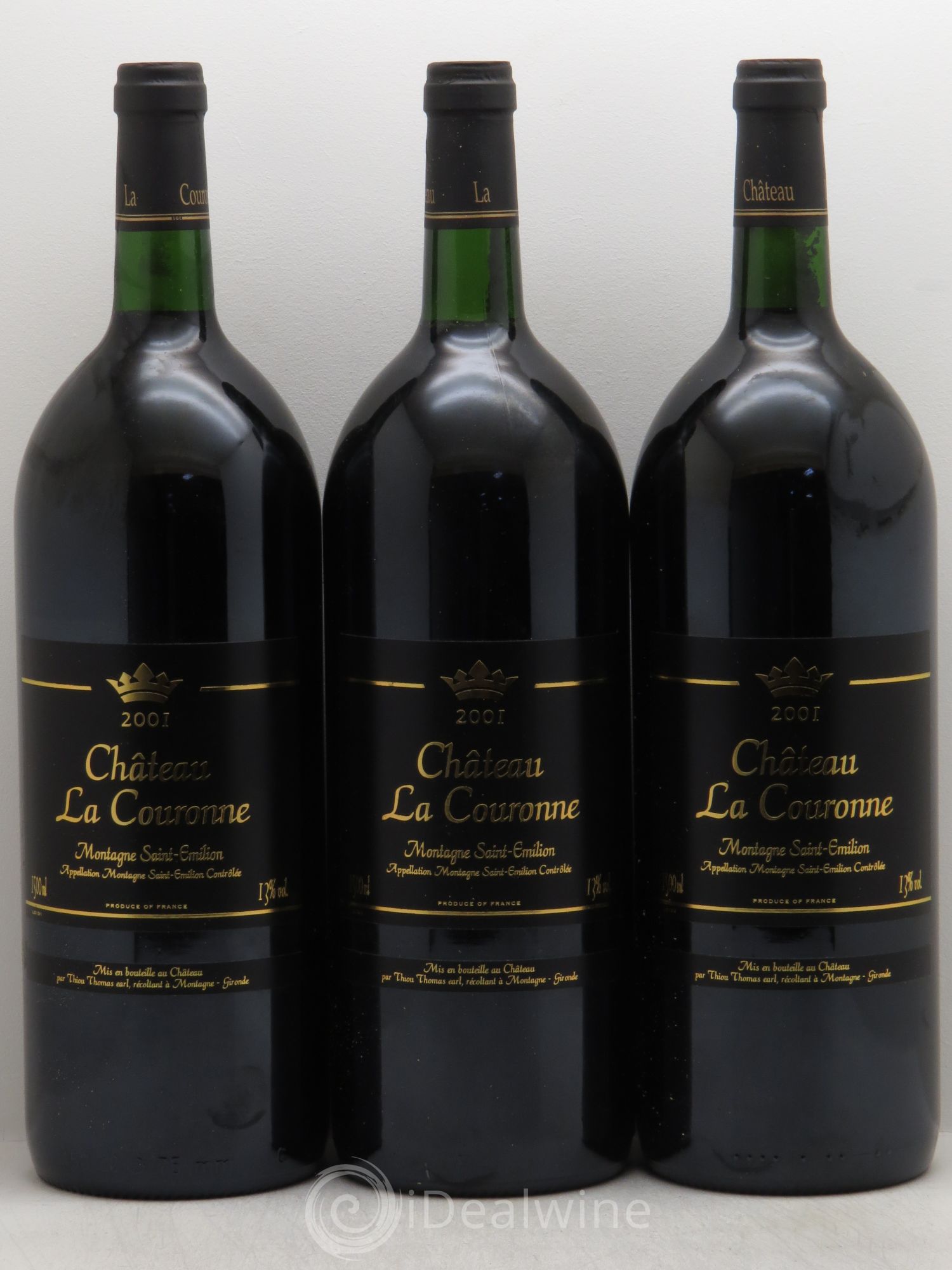 Château la Couronne 2001 - Lot de 3 magnums - 0
