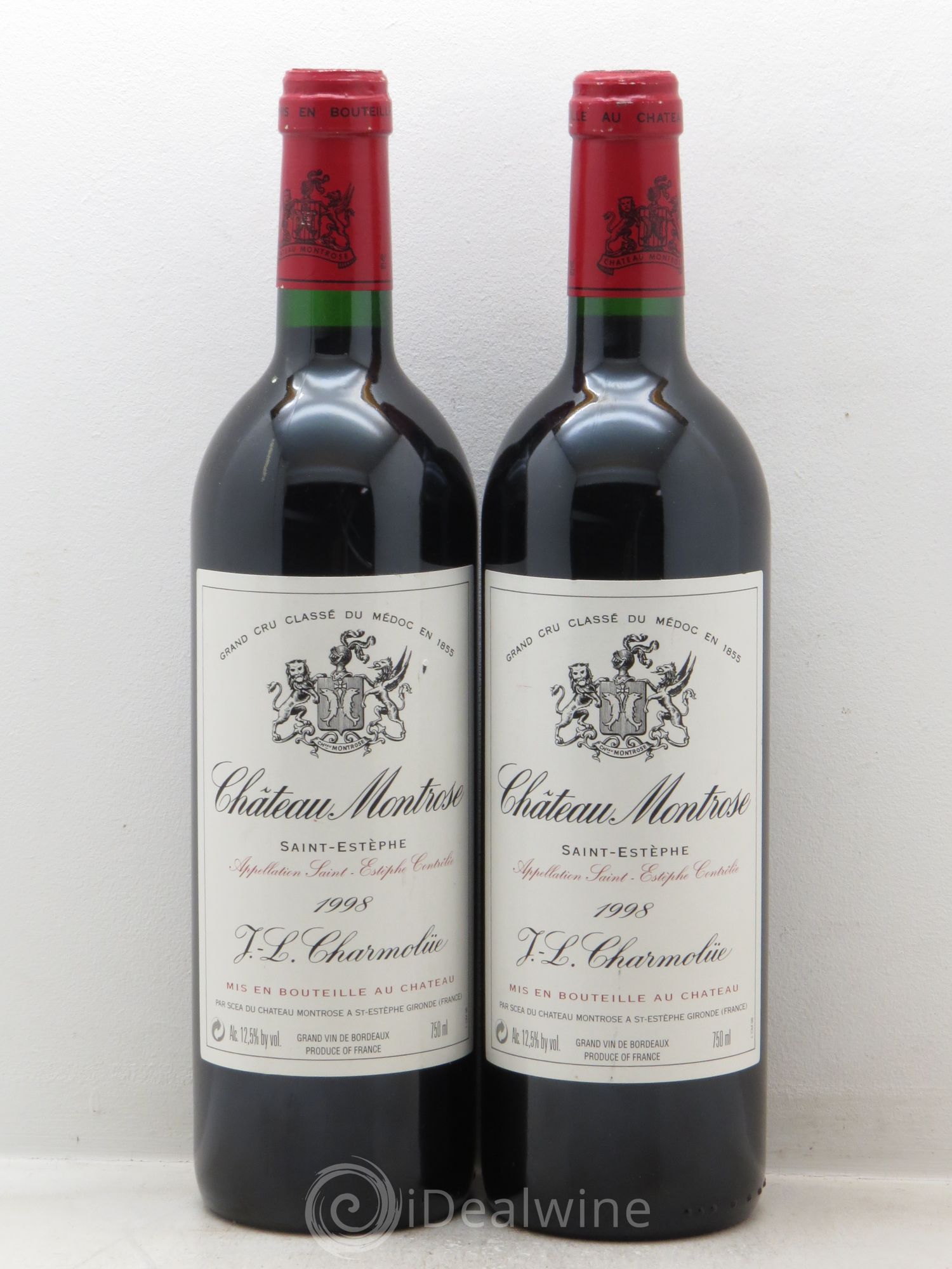 Château Montrose 2ème Grand Cru Classé 1998 - Lot de 2 bouteilles - 0