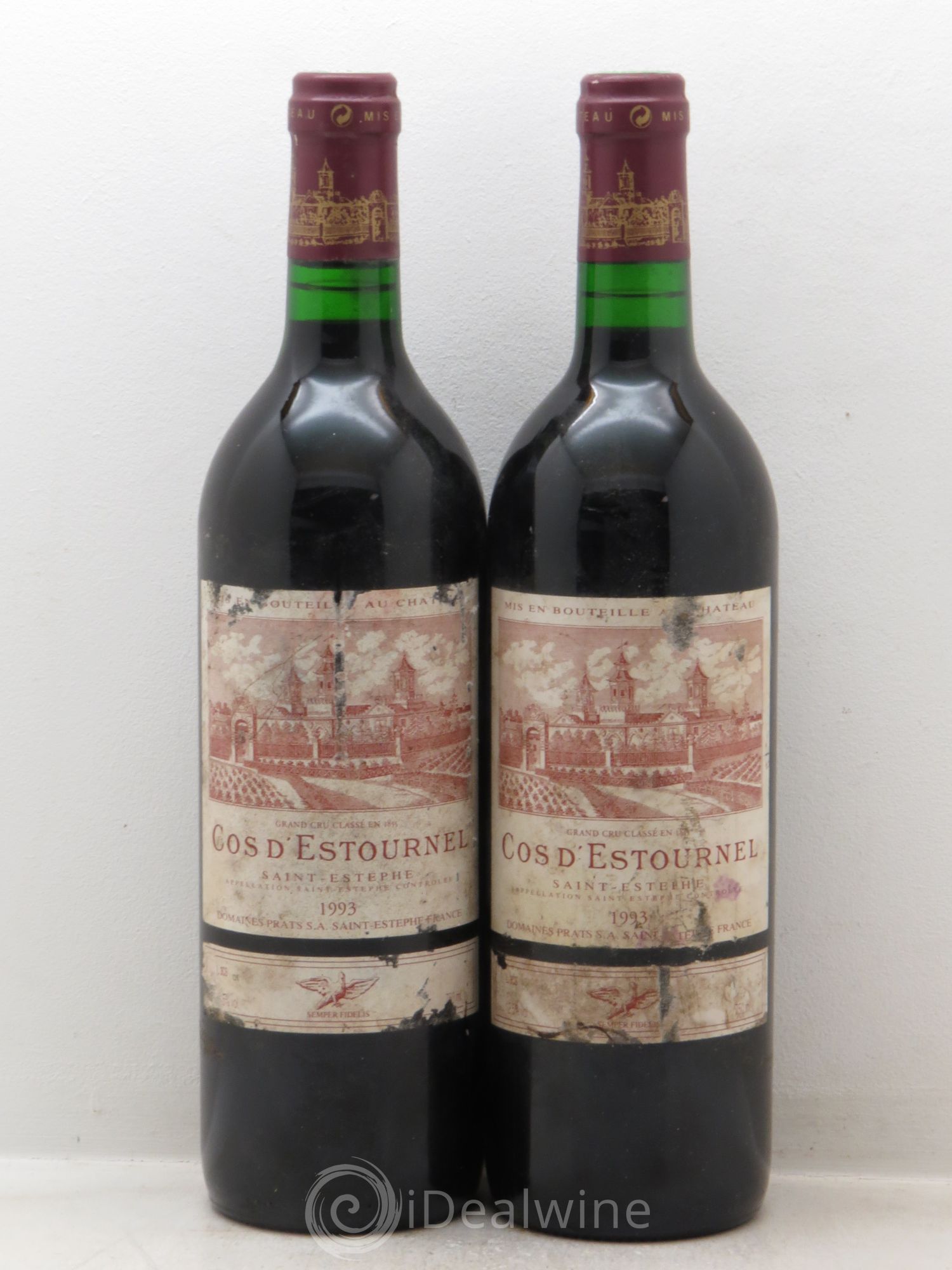 Cos d'Estournel 2ème Grand Cru Classé 1993 - Lot de 2 bouteilles - 0