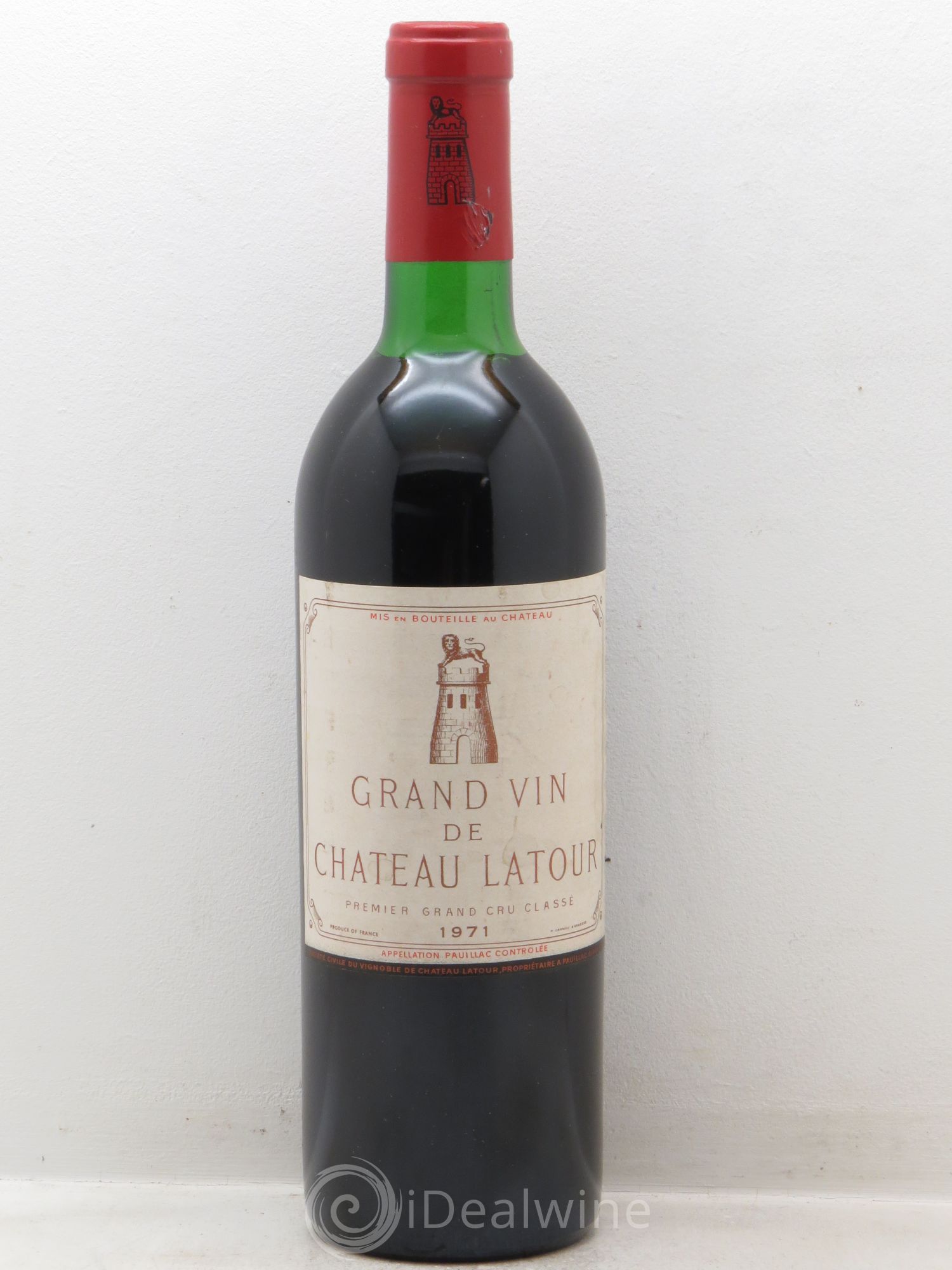 Château Latour 1er Grand Cru Classé 1971 - Lot de 1 bouteille - 0