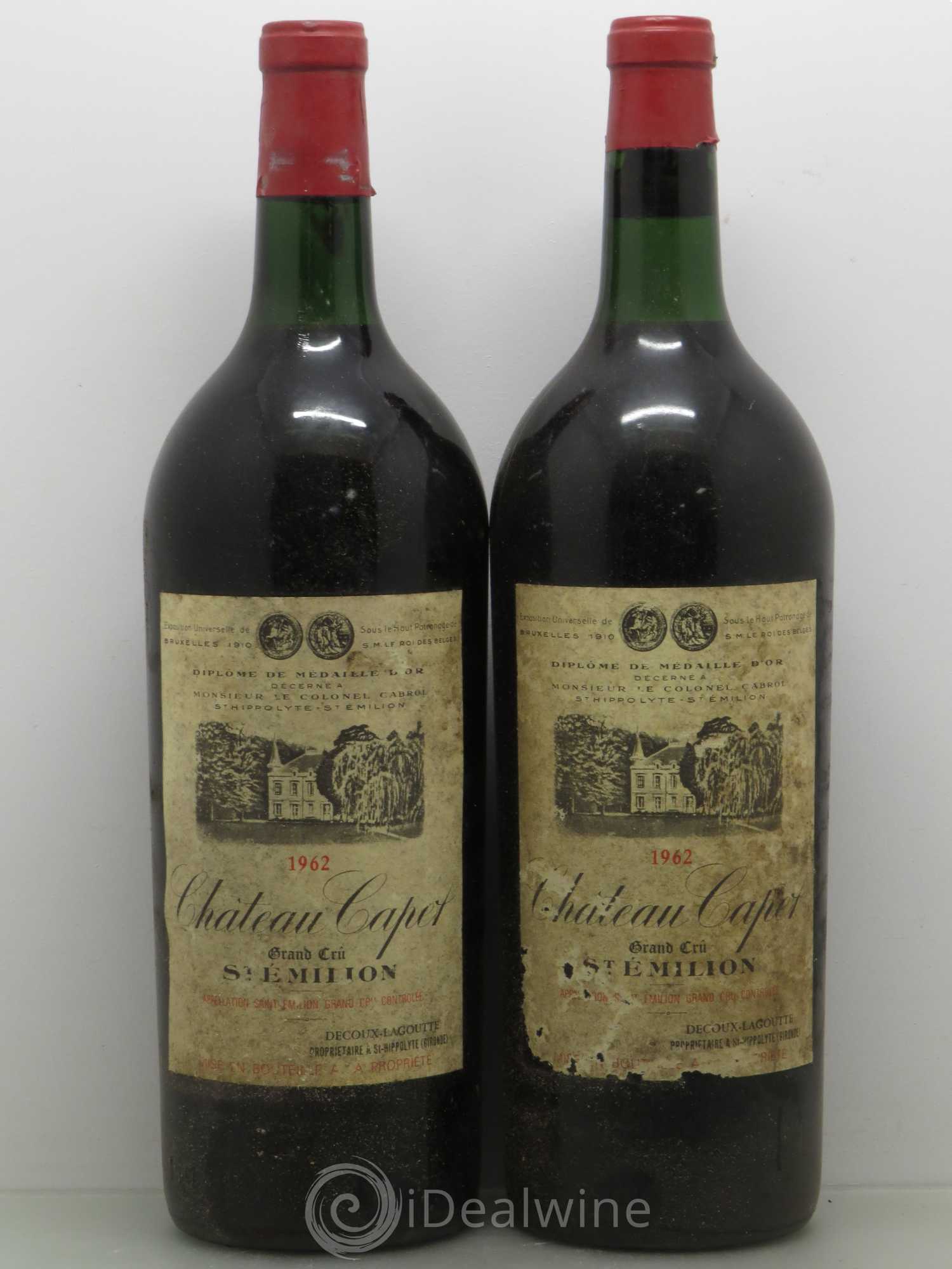 Saint-Émilion Château Capet 1962 - Lot de 2 magnums - 0