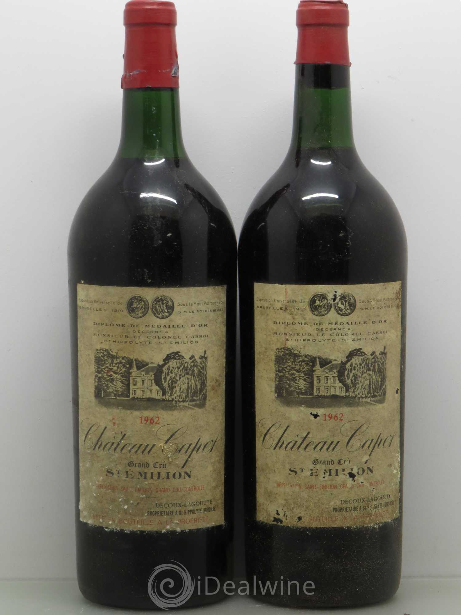 Saint-Émilion Château Capet 1962 - Lot de 2 magnums - 0