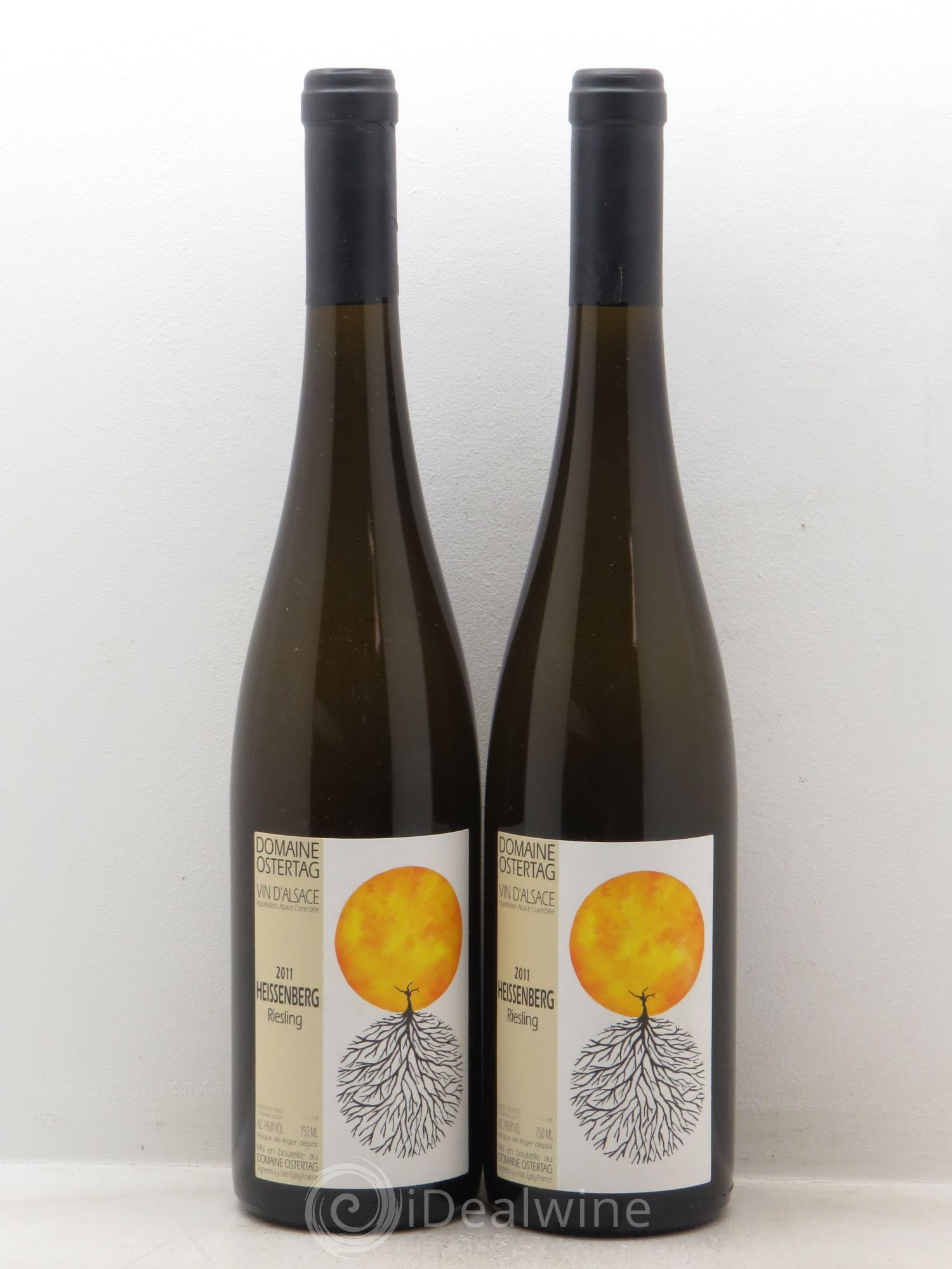Alsace Riesling Heissenberg Ostertag (Domaine) (sans prix de réserve - no reserve) 2011 - Posten von 2 Flaschen - 0