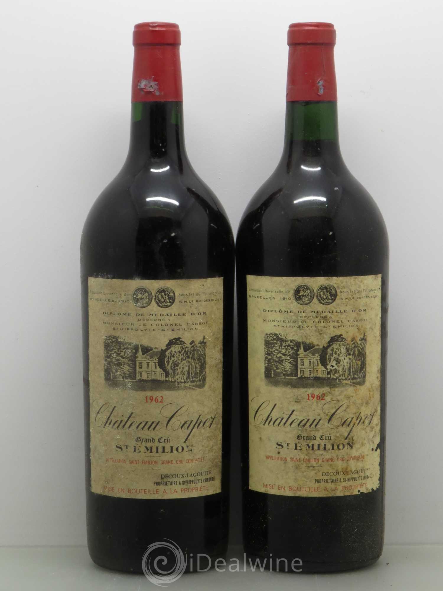 Saint-Émilion Château Capet 1962 - Lot de 2 magnums - 0