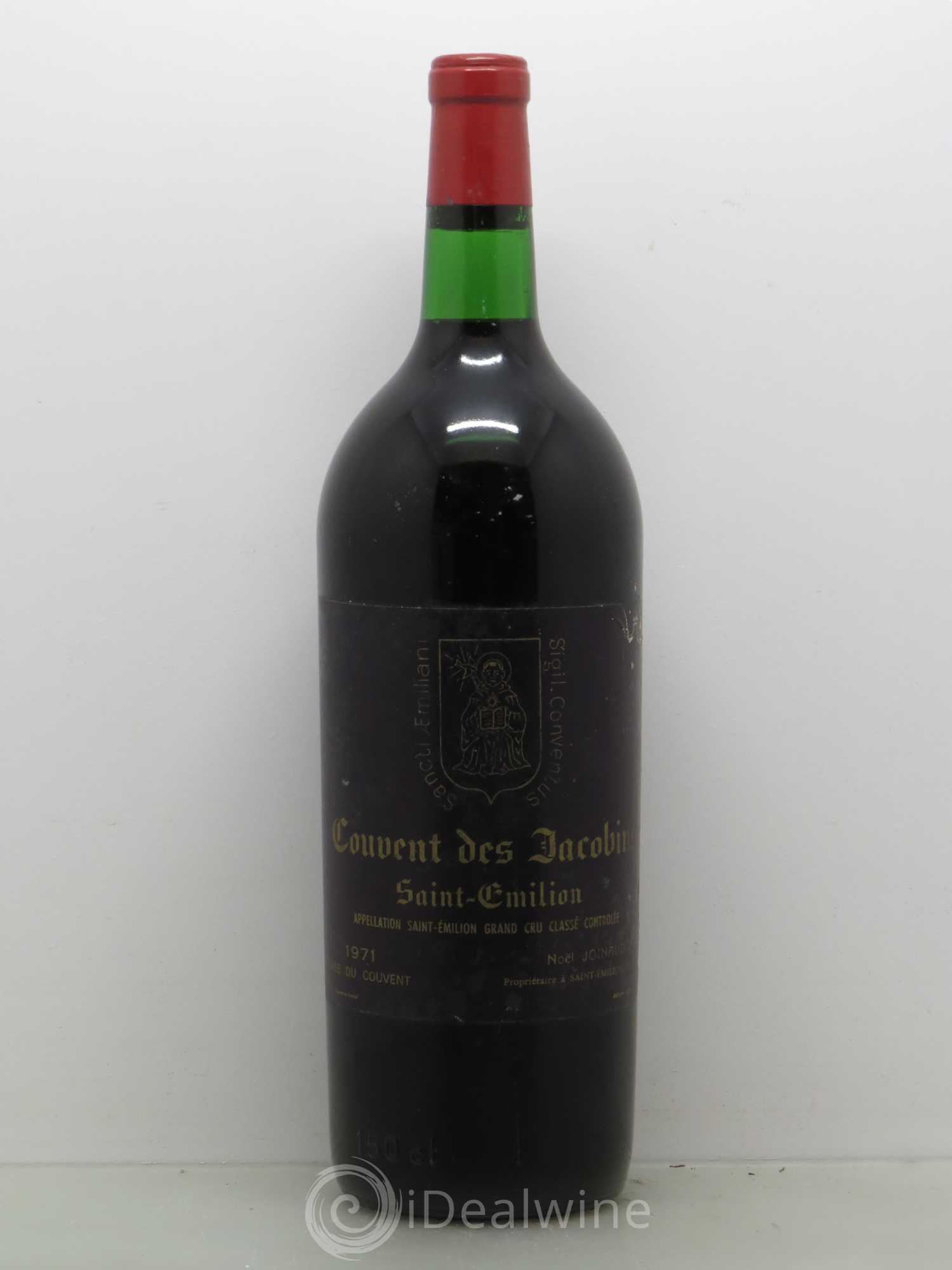 Château Couvent des Jacobins Grand Cru Classé 1971 - Lot de 1 magnum - 0