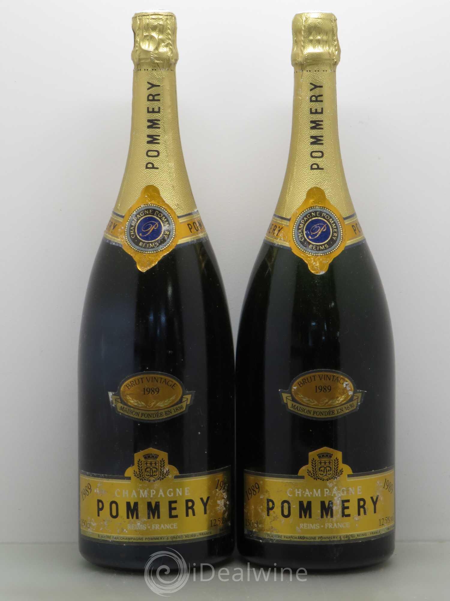 Brut Pommery (sans prix de réserve) 1989 - Lot de 2 magnums - 0