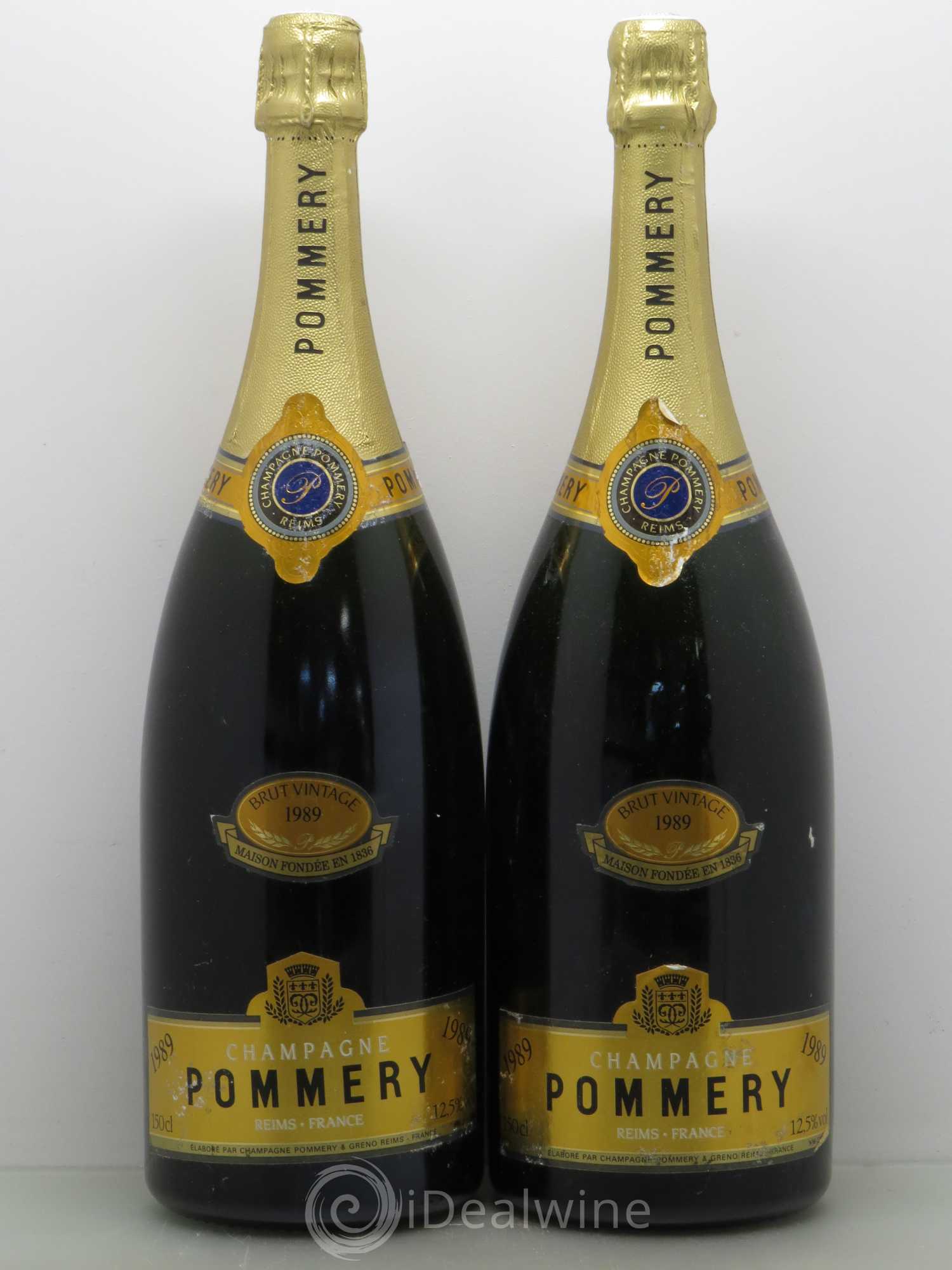 Brut Pommery 1989 - Lot de 2 magnums - 0