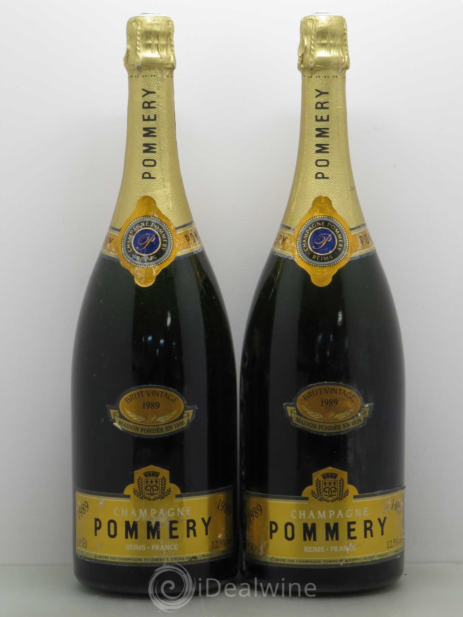 Brut Pommery 1989 - Lot de 2 magnums - 0