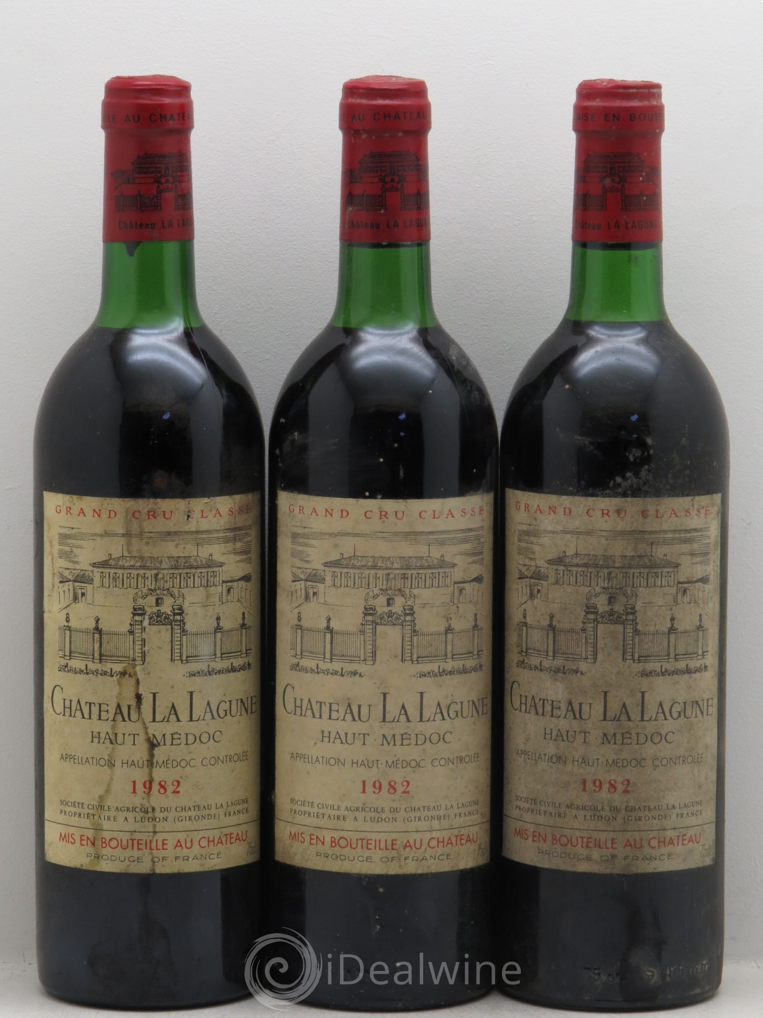 Château la Lagune 3ème Grand Cru Classé 1982 - Lot de 3 bouteilles - 0