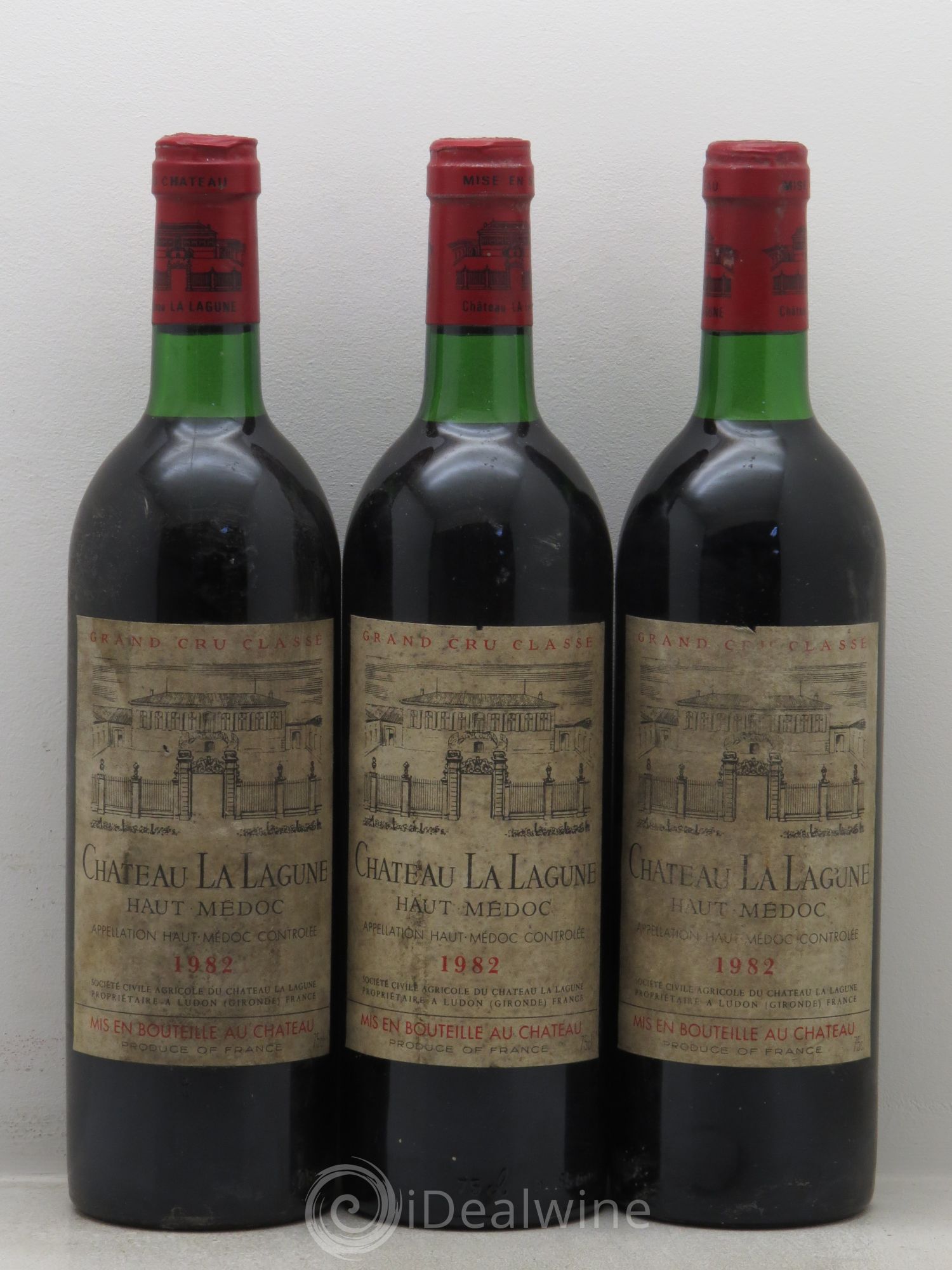Château la Lagune 3ème Grand Cru Classé 1982 - Lot de 3 bouteilles - 0