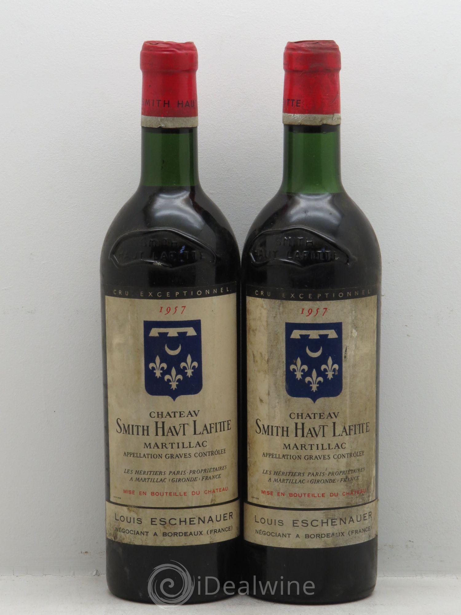 Château Smith Haut Lafitte Cru Classé de Graves 1957 - Lot de 2 bouteilles - 0
