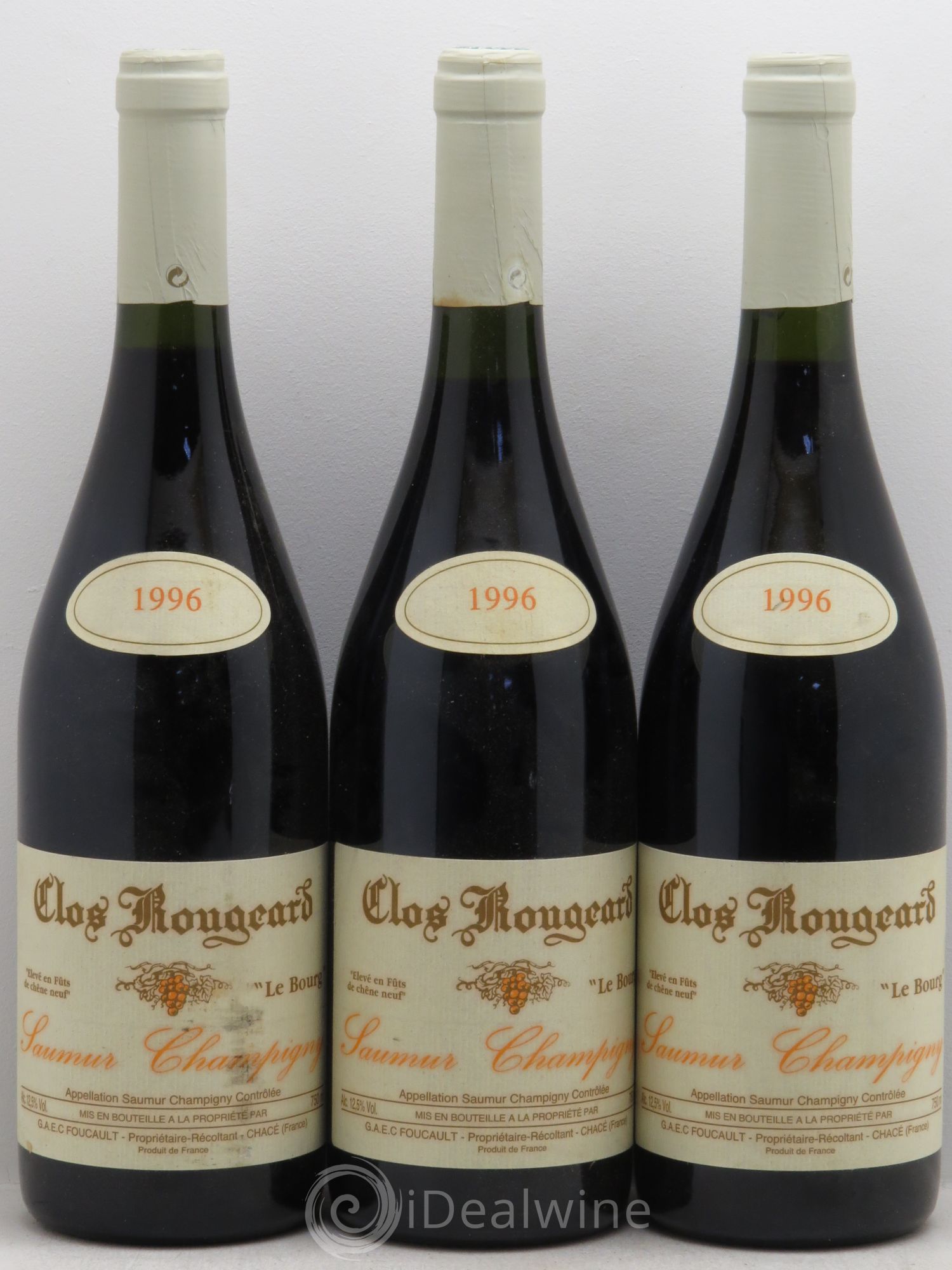 Saumur-Champigny Le Bourg Clos Rougeard 1996 - Lot de 3 bouteilles - 0