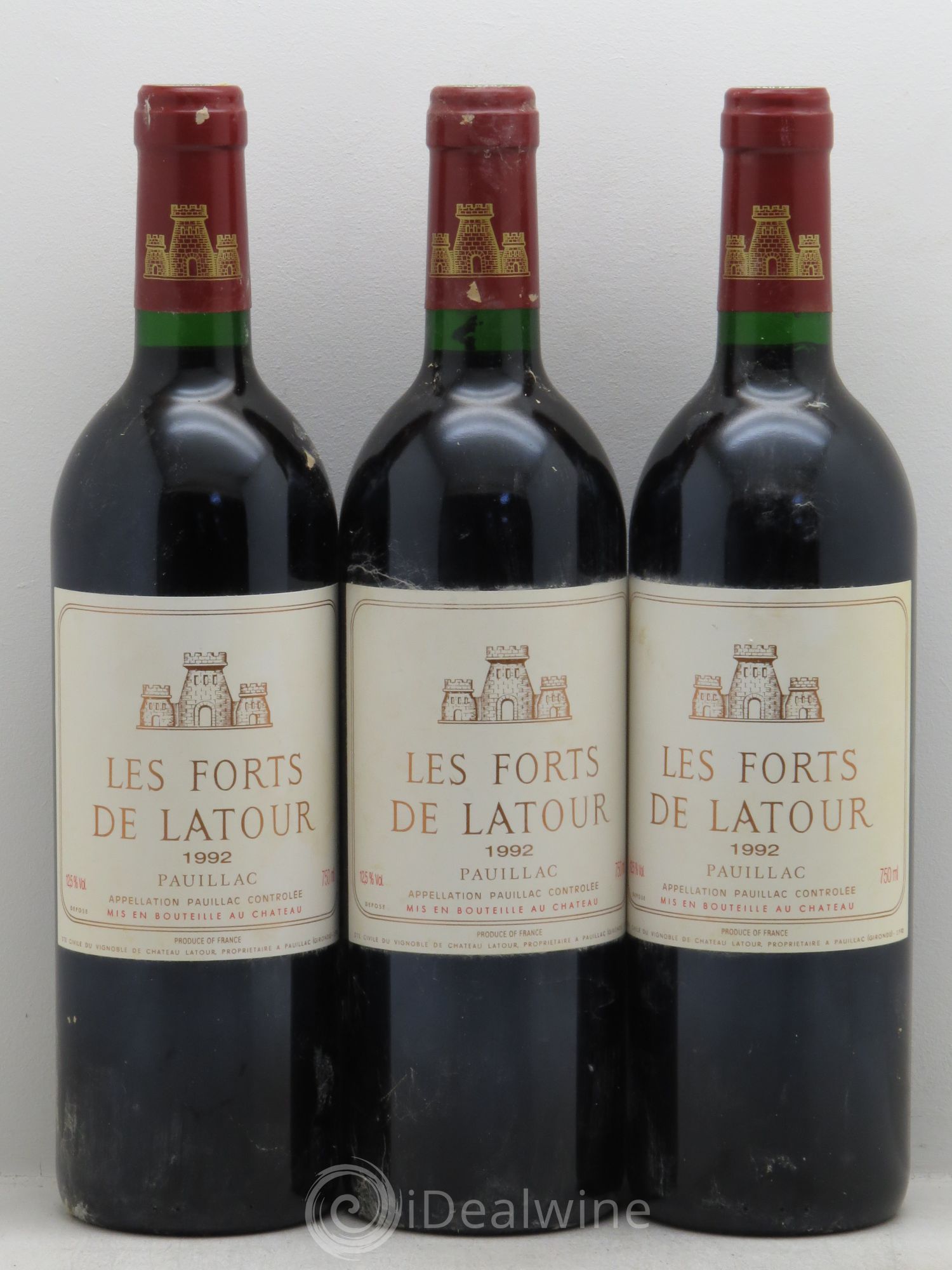 Les Forts de Latour Second Vin 1992 - Lot de 3 bouteilles - 0