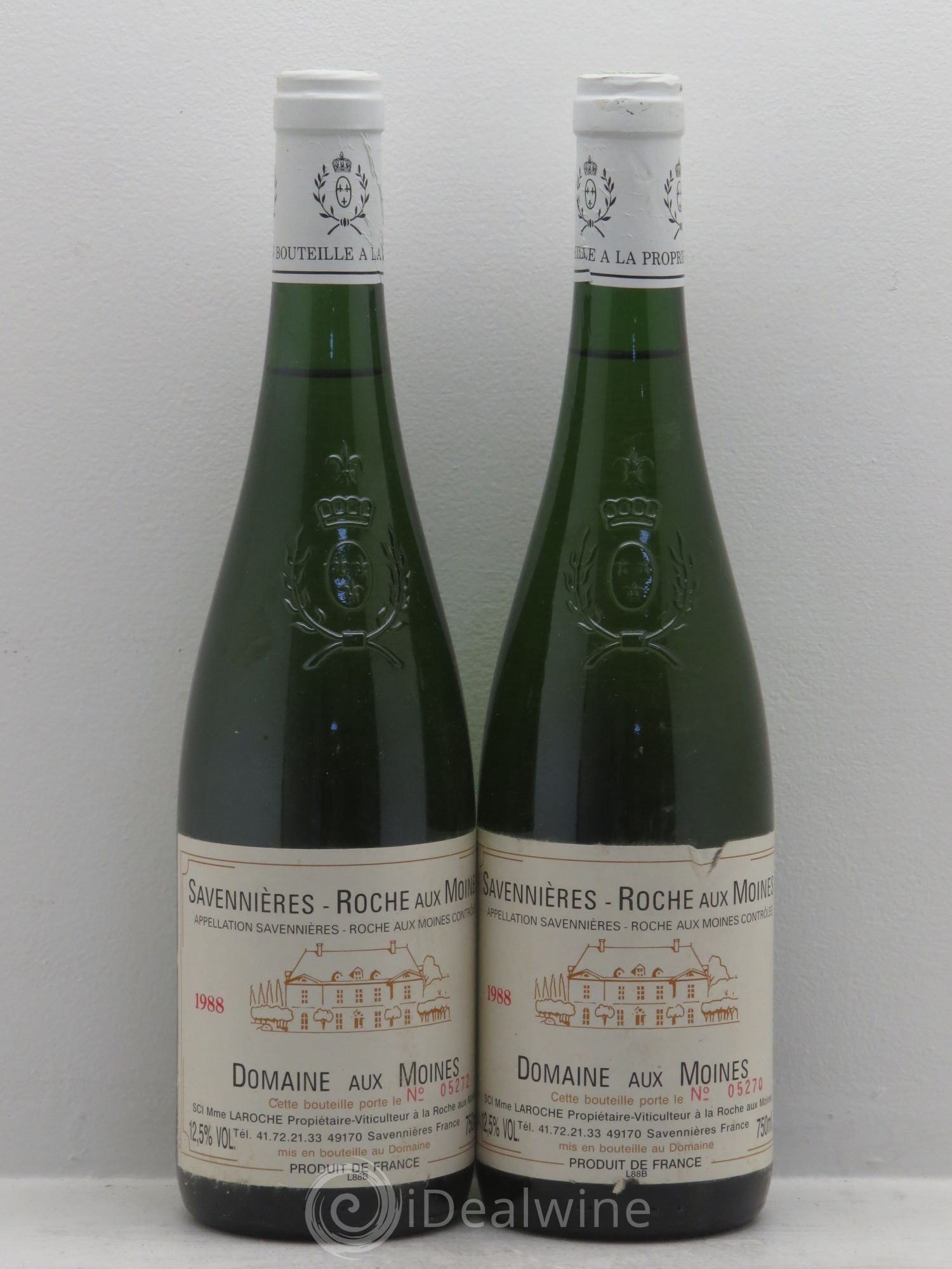 Savennières Domaine aux Moines 1988 - Posten von 2 Flaschen - 0