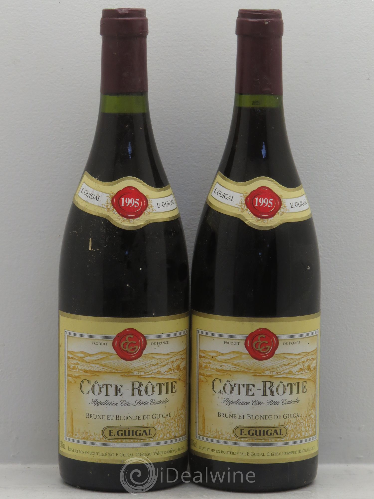 Côte-Rôtie Côtes Brune et Blonde Guigal 1995 - Lot de 2 bouteilles - 0
