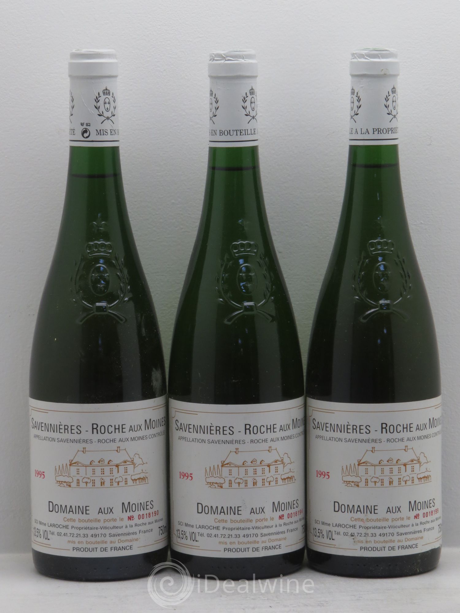 Savennières Domaine aux Moines 1995 - Posten von 3 Flaschen - 0