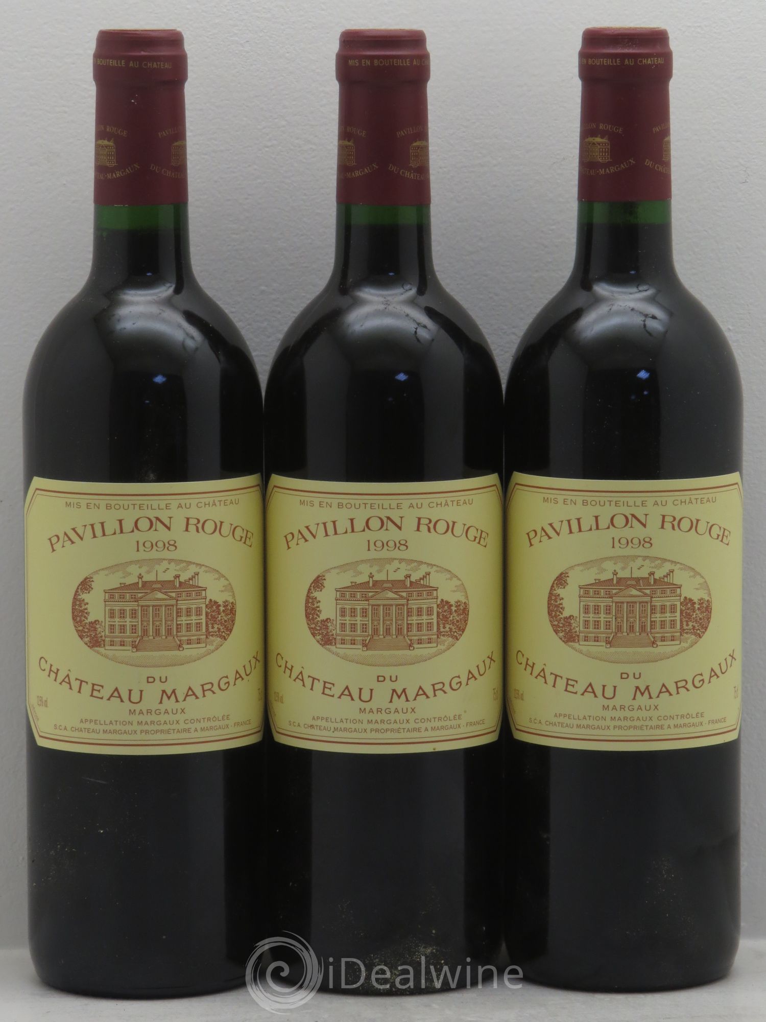 Pavillon Rouge du Château Margaux Second Vin 1998 - Lot de 3 bouteilles - 0