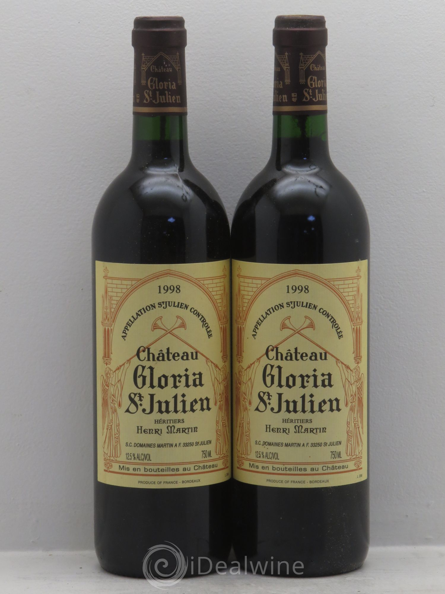 Château Gloria 1998 - Lot de 2 bouteilles - 0