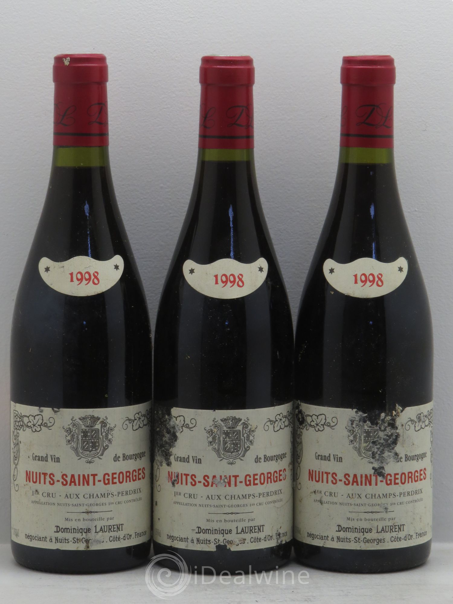 Nuits-Saint-Georges 1er Cru Domaine Laurent 1998 - Lot de 3 bouteilles - 0