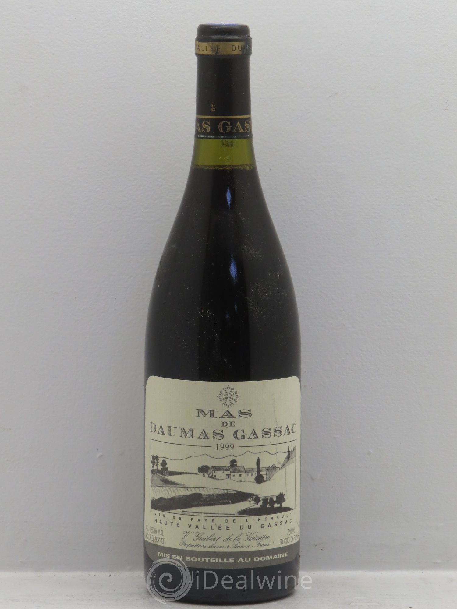 Saint-Guilhem-le-Désert - Cité d'Aniane Mas Daumas Gassac Famille Guibert de La Vaissière 1999 - Lot de 6 bouteilles - 0