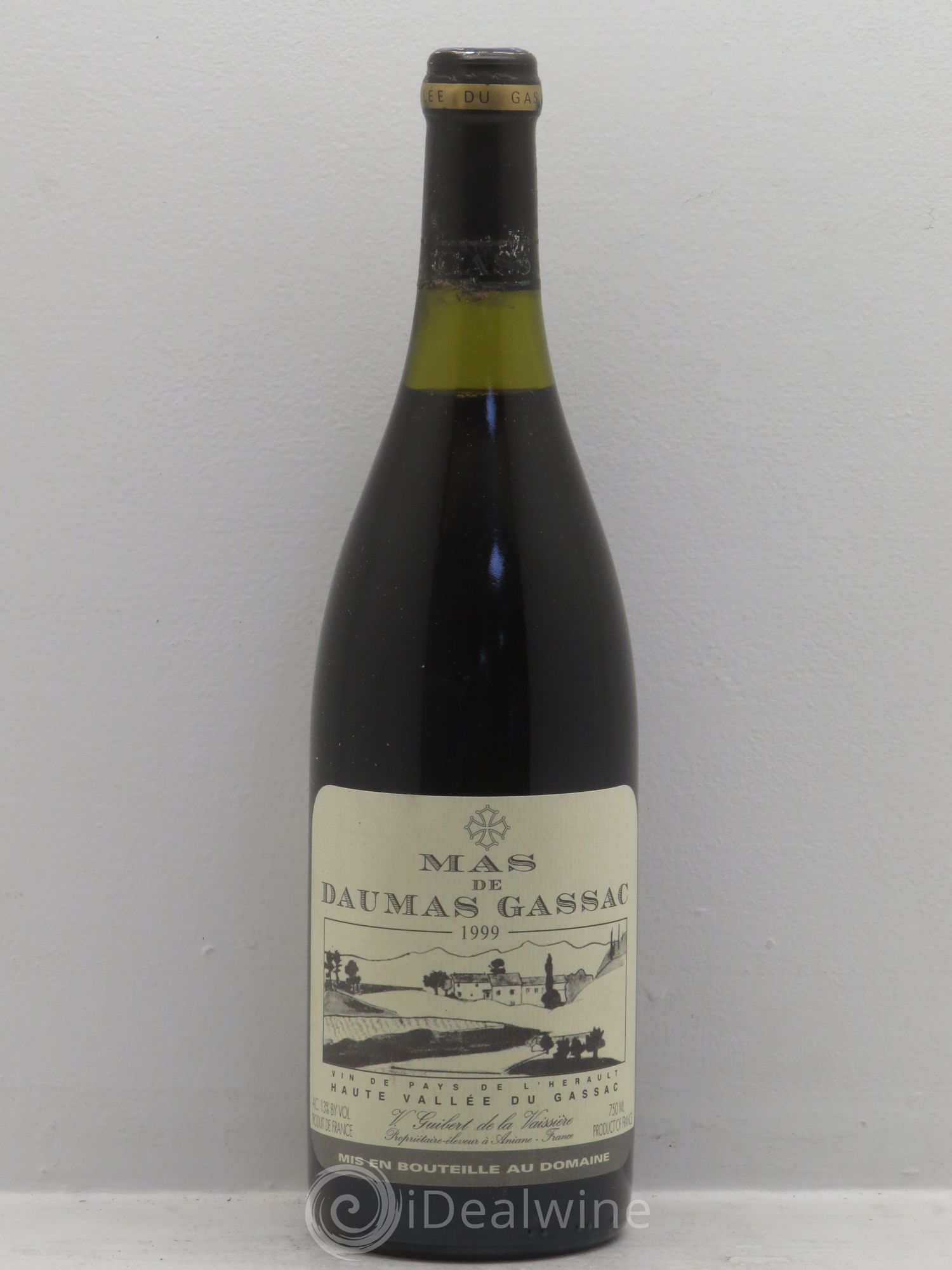 Saint-Guilhem-le-Désert - Cité d'Aniane Mas Daumas Gassac Famille Guibert de La Vaissière 1999 - Lot de 6 bouteilles - 0