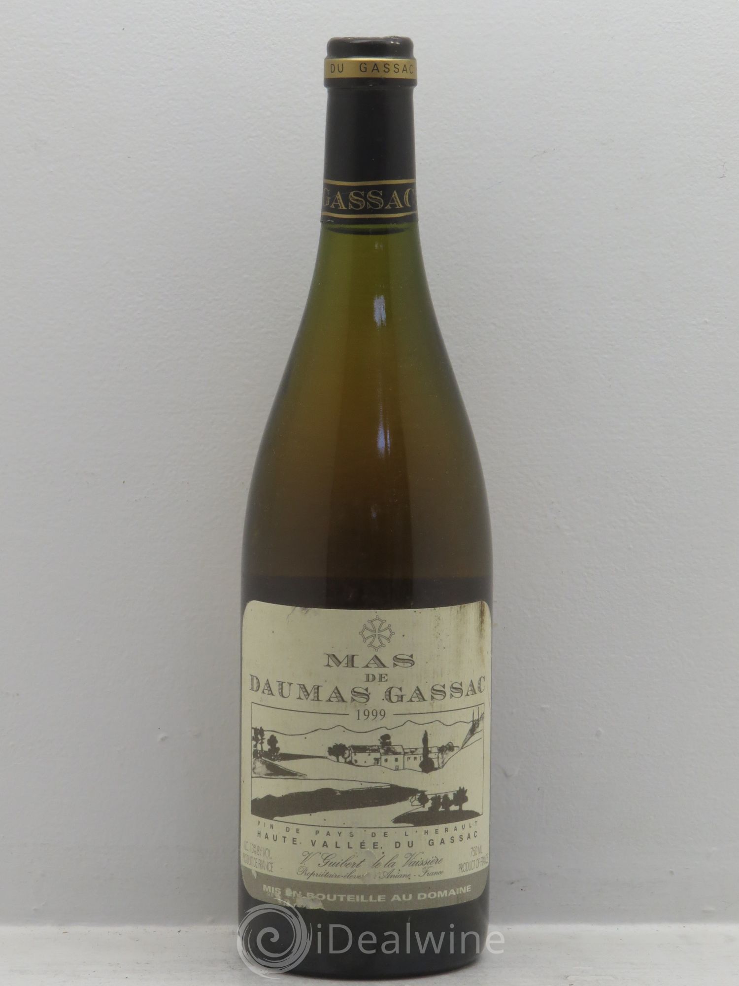 Saint-Guilhem-le-Désert - Cité d'Aniane Mas Daumas Gassac Famille Guibert de La Vaissière 1999 - Lot de 1 bouteille - 0