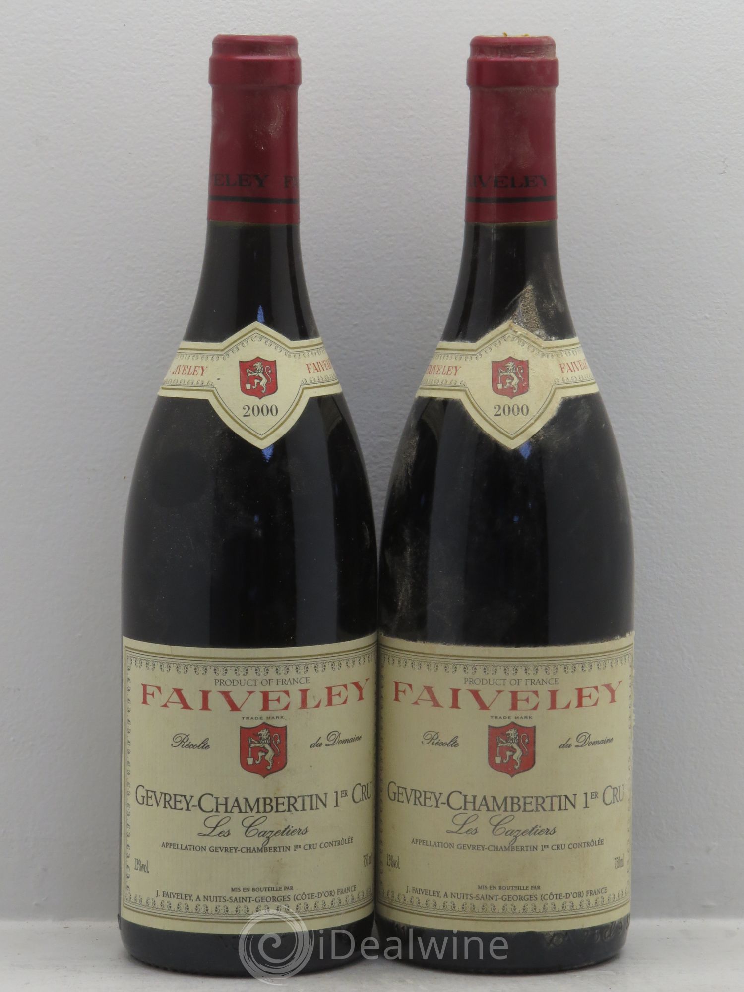 Gevrey-Chambertin 1er Cru Les Cazetiers Faiveley 2000 - Lot de 2 bouteilles - 0