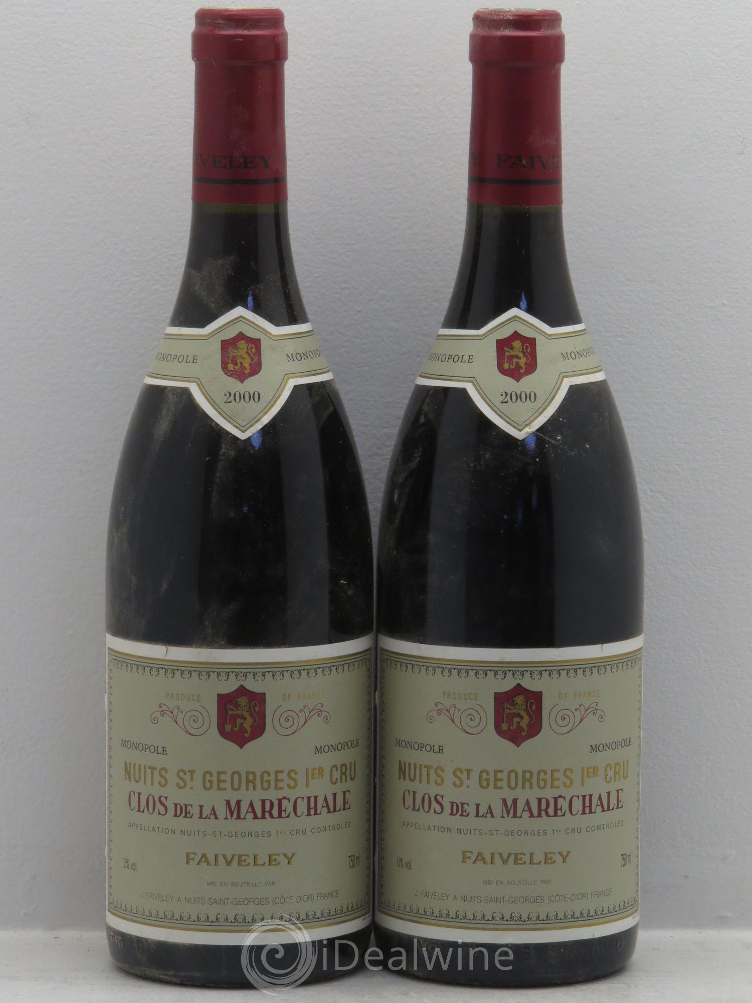 Nuits-Saint-Georges 1er Cru Clos de La Maréchale Jacques-Frédéric Mugnier 2000 - Lotto di 2 bottiglie - 0