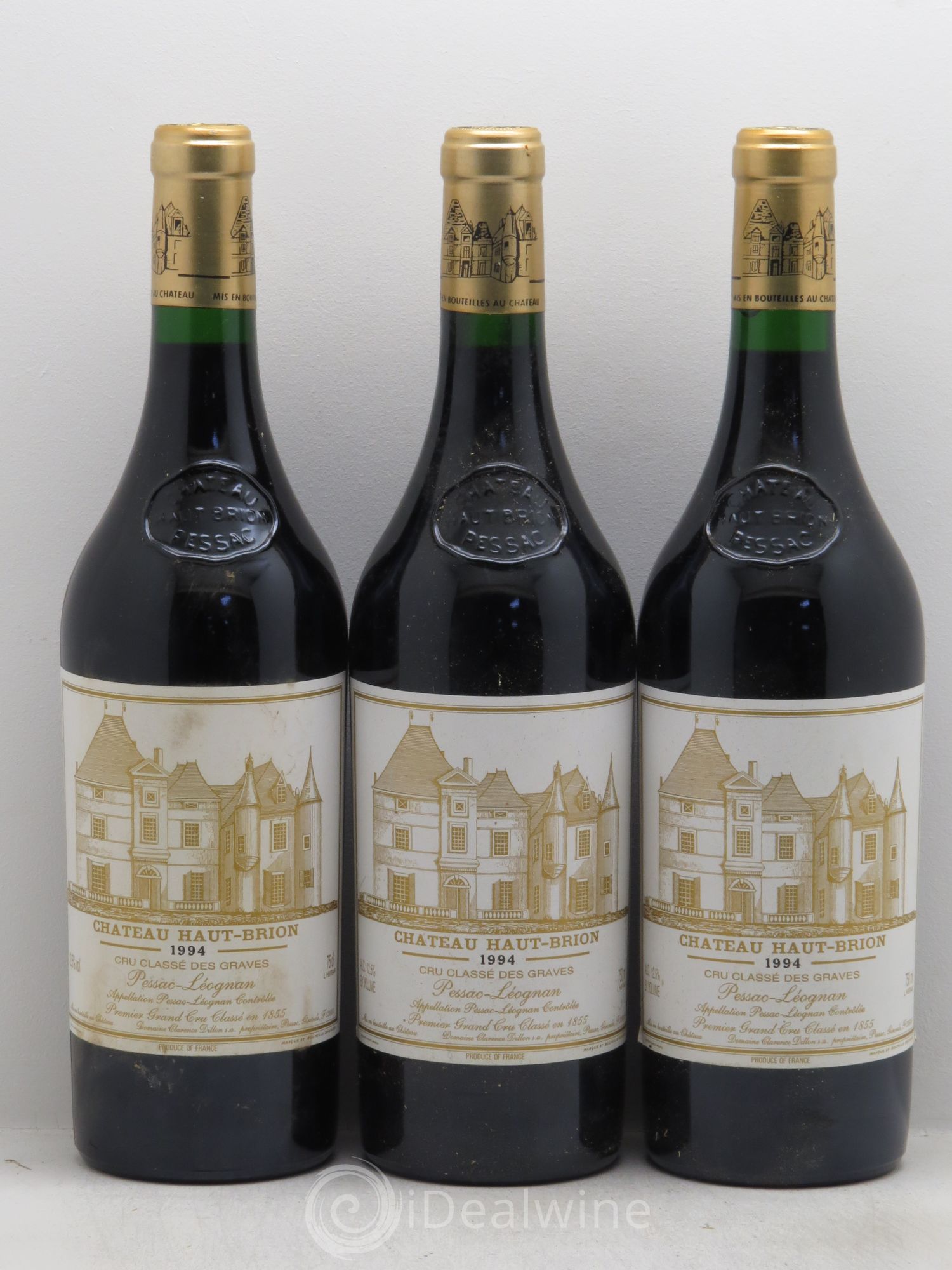 Château Haut Brion 1er Grand Cru Classé 1994 - Lot de 3 bouteilles - 0