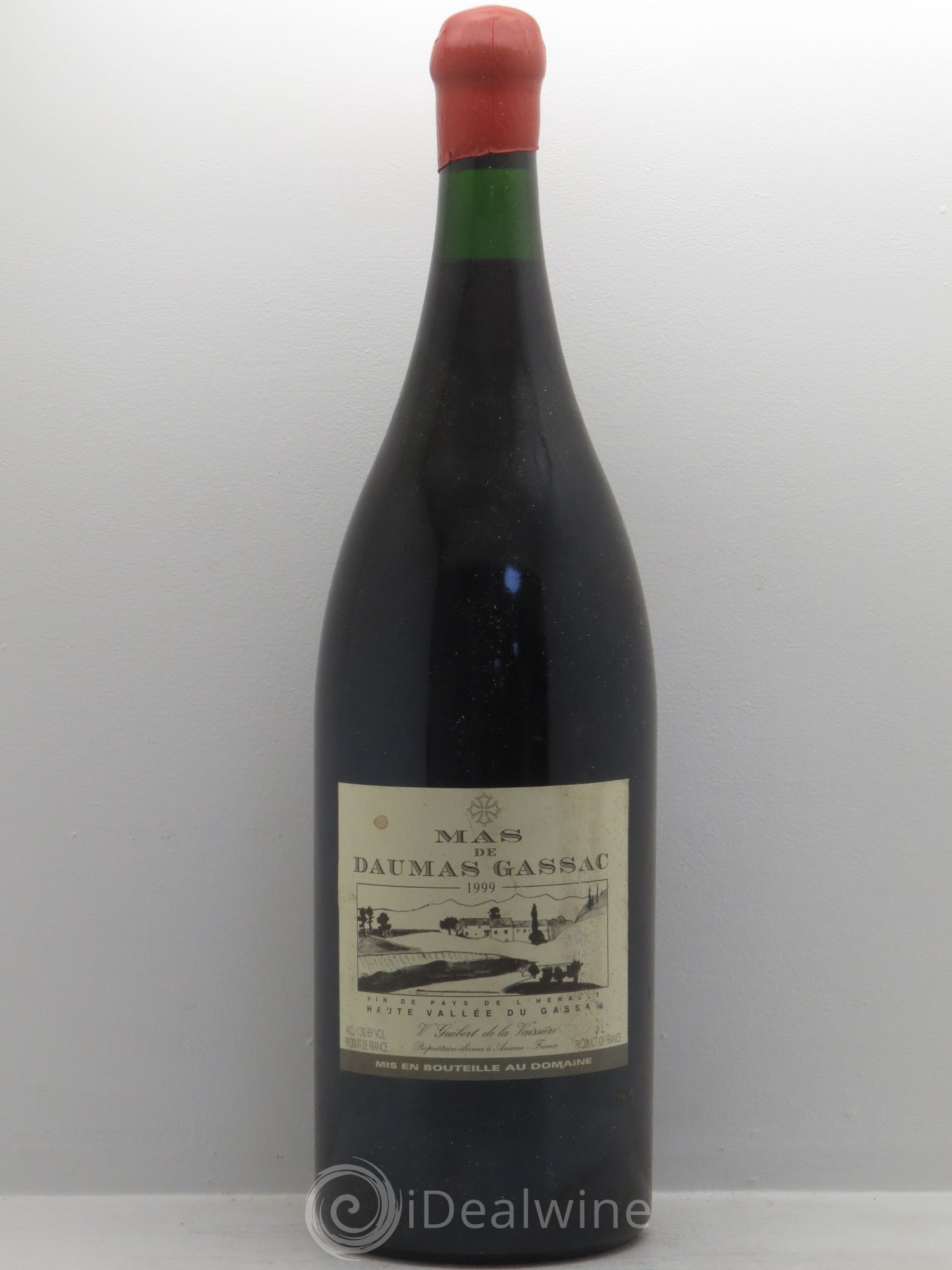 Saint-Guilhem-le-Désert - Cité d'Aniane Mas Daumas Gassac Famille Guibert de La Vaissière 1999 - Lot de 1 double magnum - 0