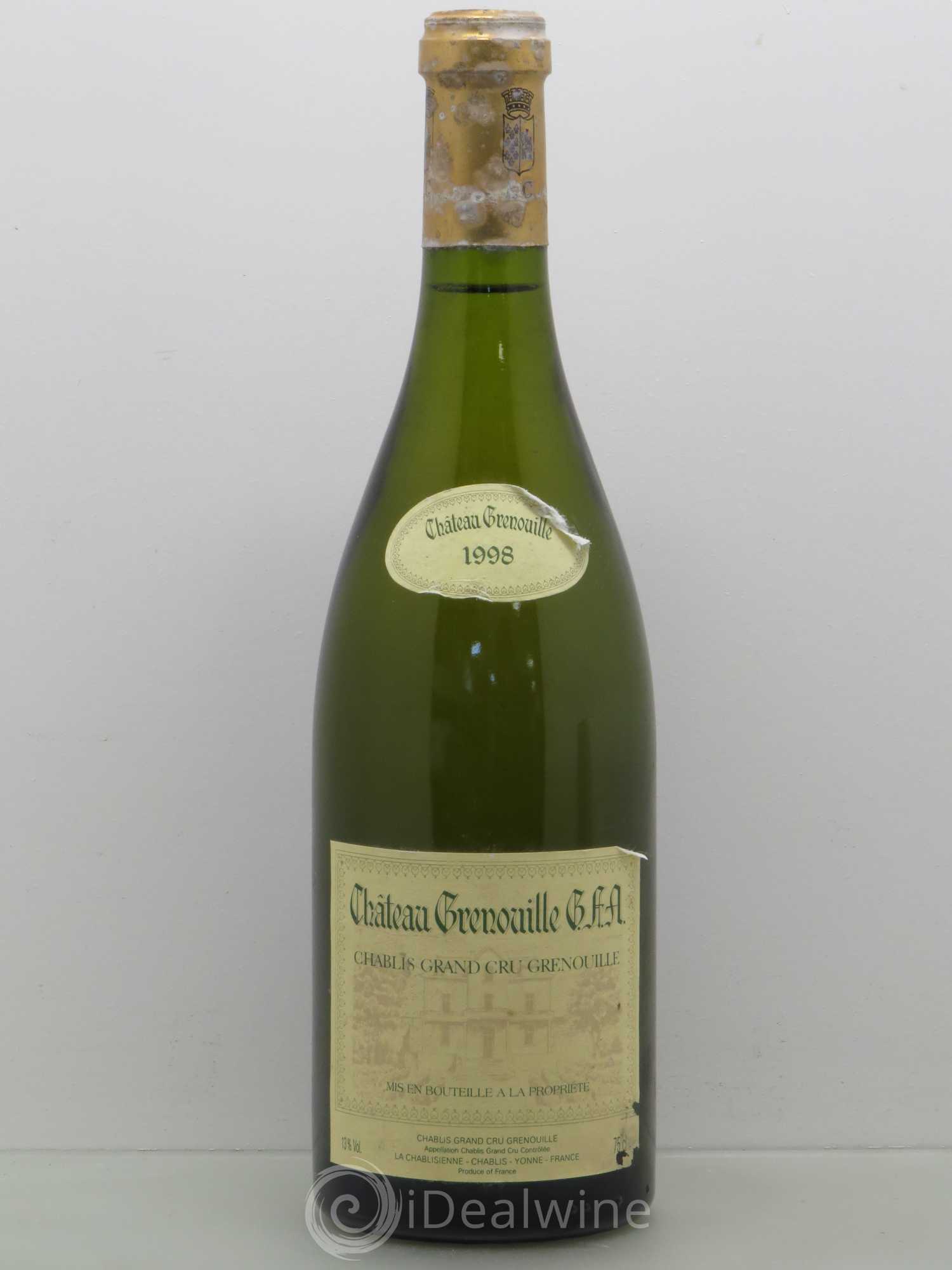Chablis Grand Cru Grenouilles Château Grenouille 1998 - Posten von 1 Flasche - 0