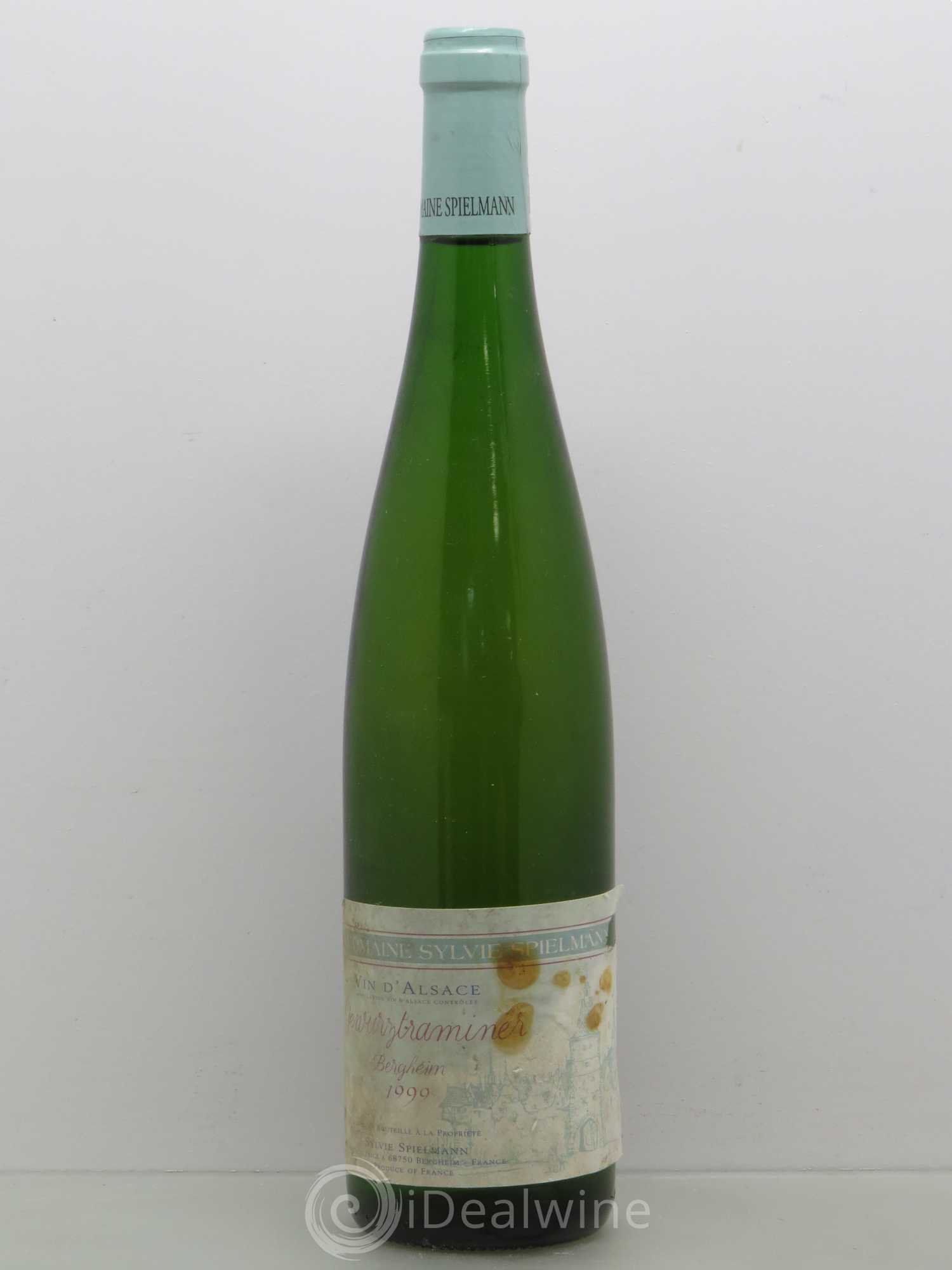 Gewurztraminer Grand Cru Bergheim Gewürztraminer Sylvie Spielmann (sans prix de réserve) 1999 - Posten von 1 Flasche - 0